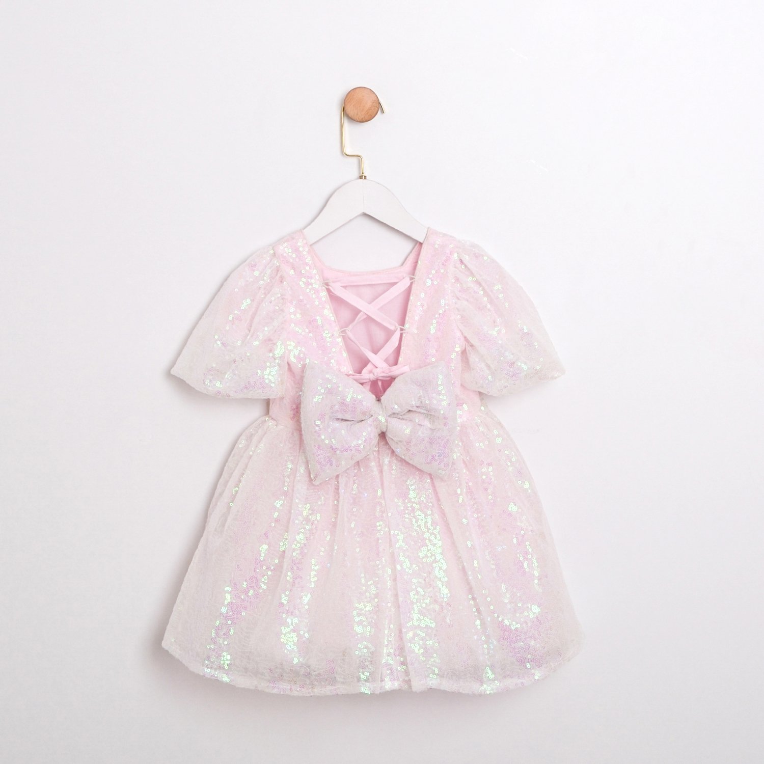 2-5 Yaş Sugar Candy Kız Çocuk Elbise-Pembe