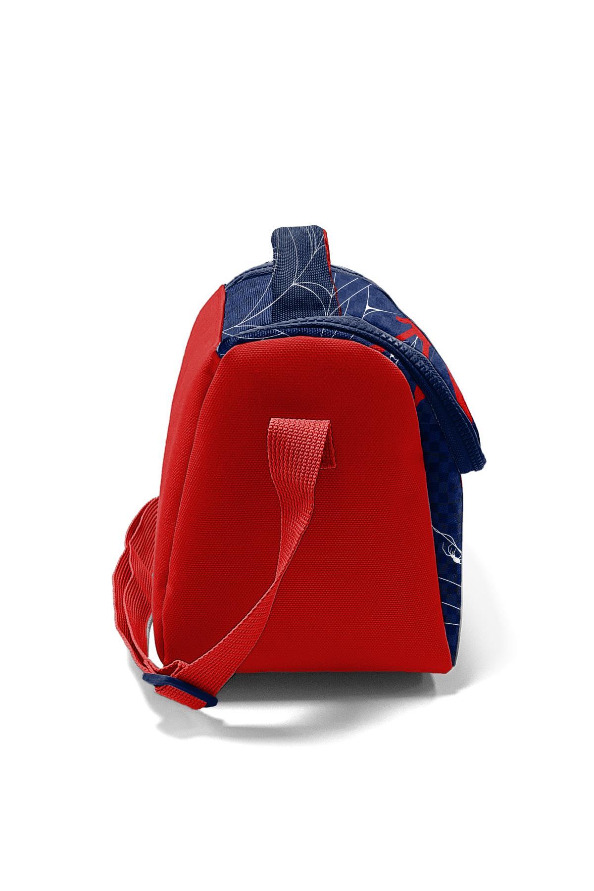 Coral High Kids Lacivert Kırmızı Örümcek Desenli Thermo Beslenme Çantası