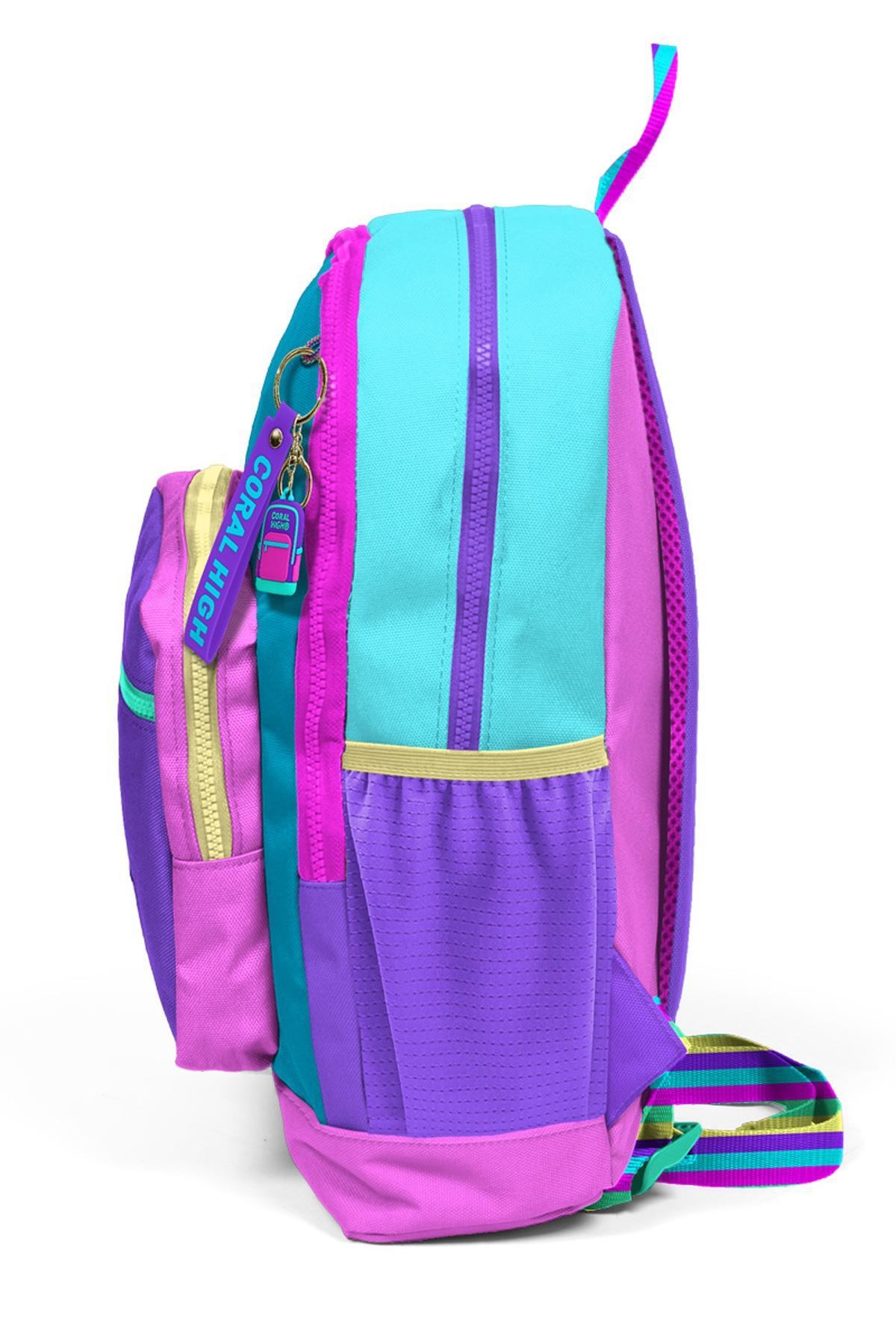 Coral High Kids Pembe Pastel Renkli Okul Sırt Çantası