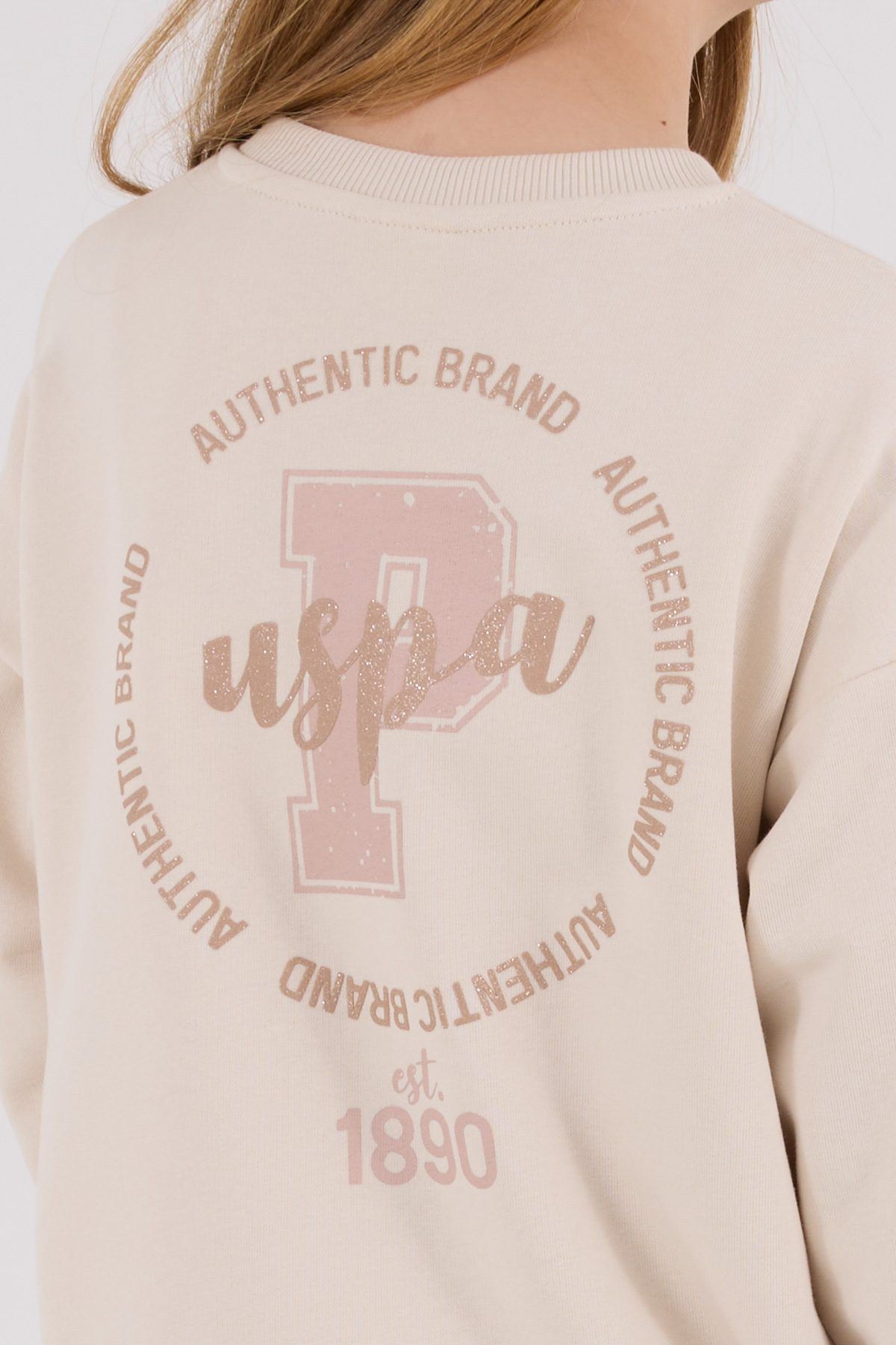 4-15 Yaş Lisanslı Us Polo Assn Kız Çocuk Takım-Latte