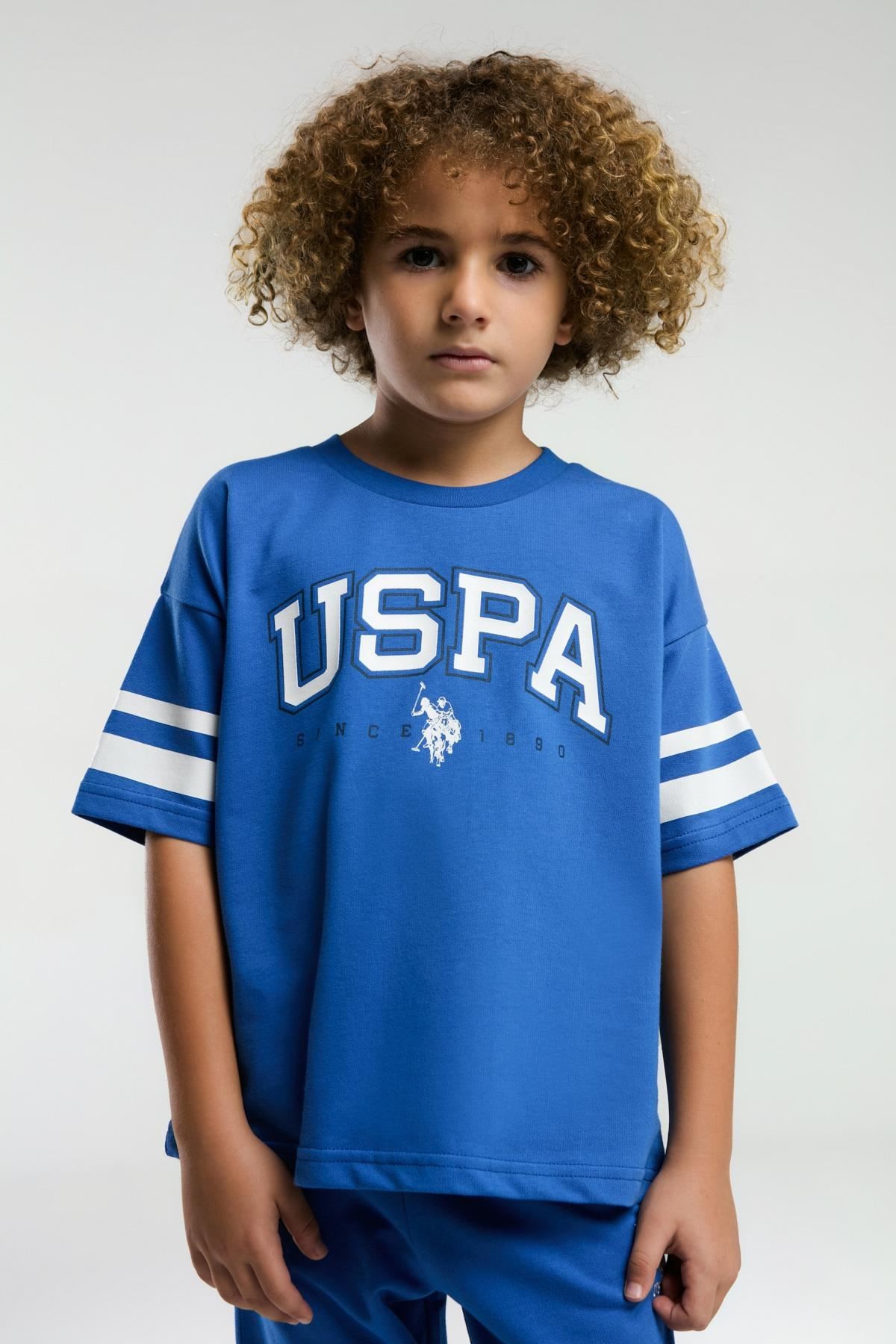 9-15 Yaş Lisanslı Us Polo ASSN Erkek Çocuk Takım-Saks