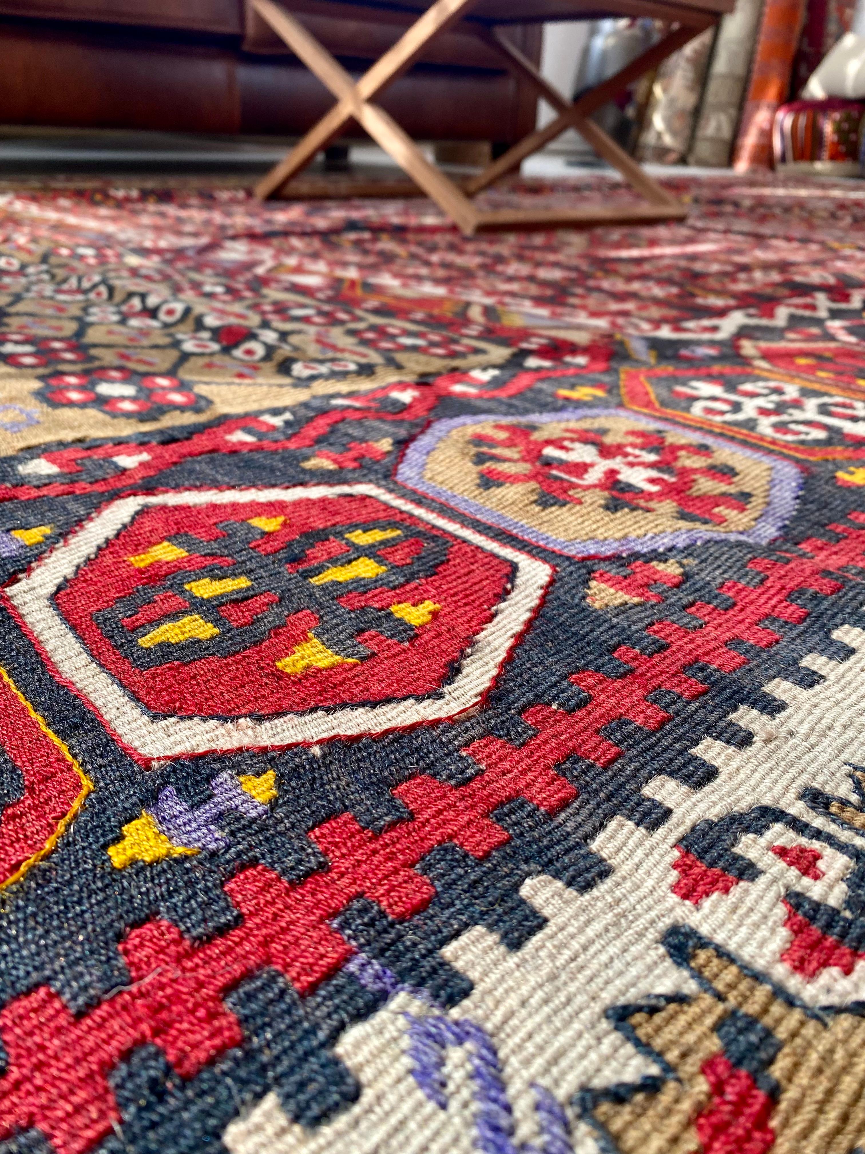 Antique Handwoven Kayseri Rug