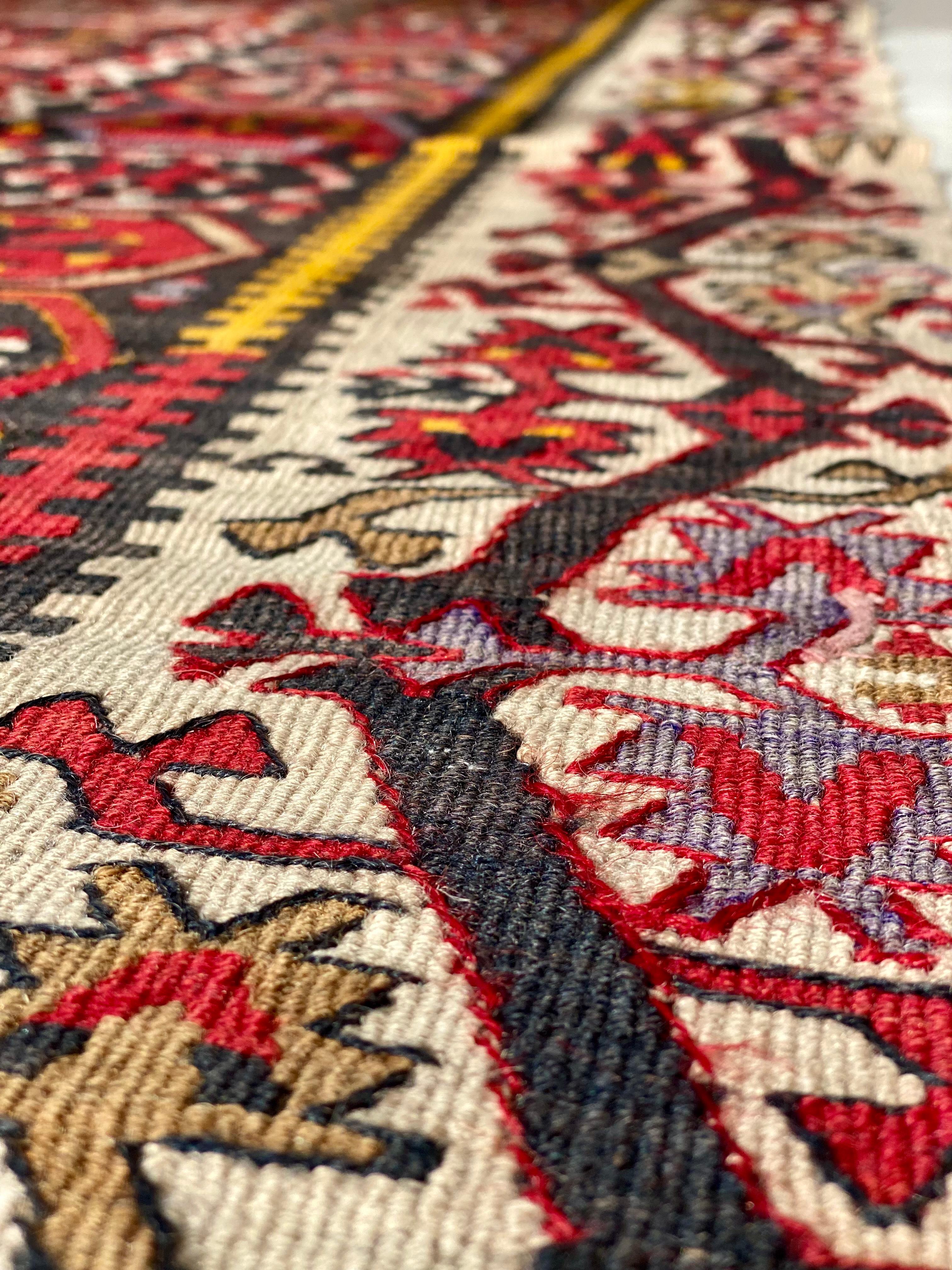 Antique Handwoven Kayseri Rug