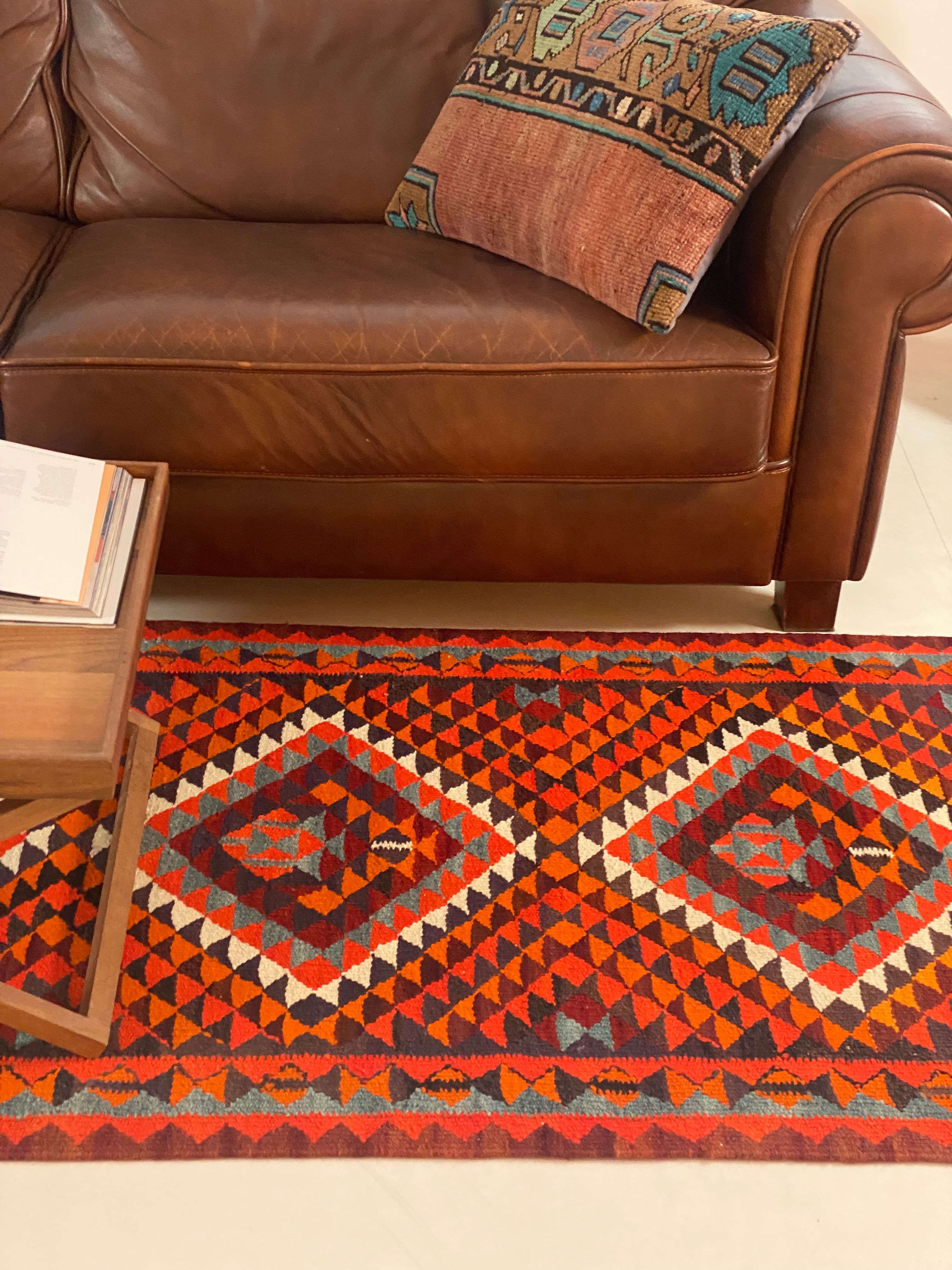 Handwoven Kars Kilim Runner