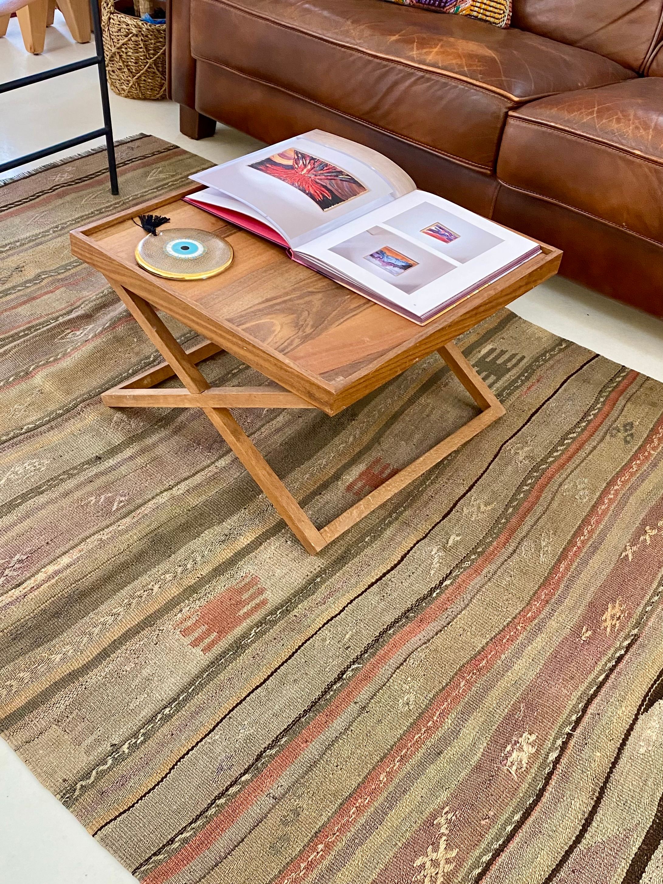 Handwoven Vintage Balikesir Pastel Kilim