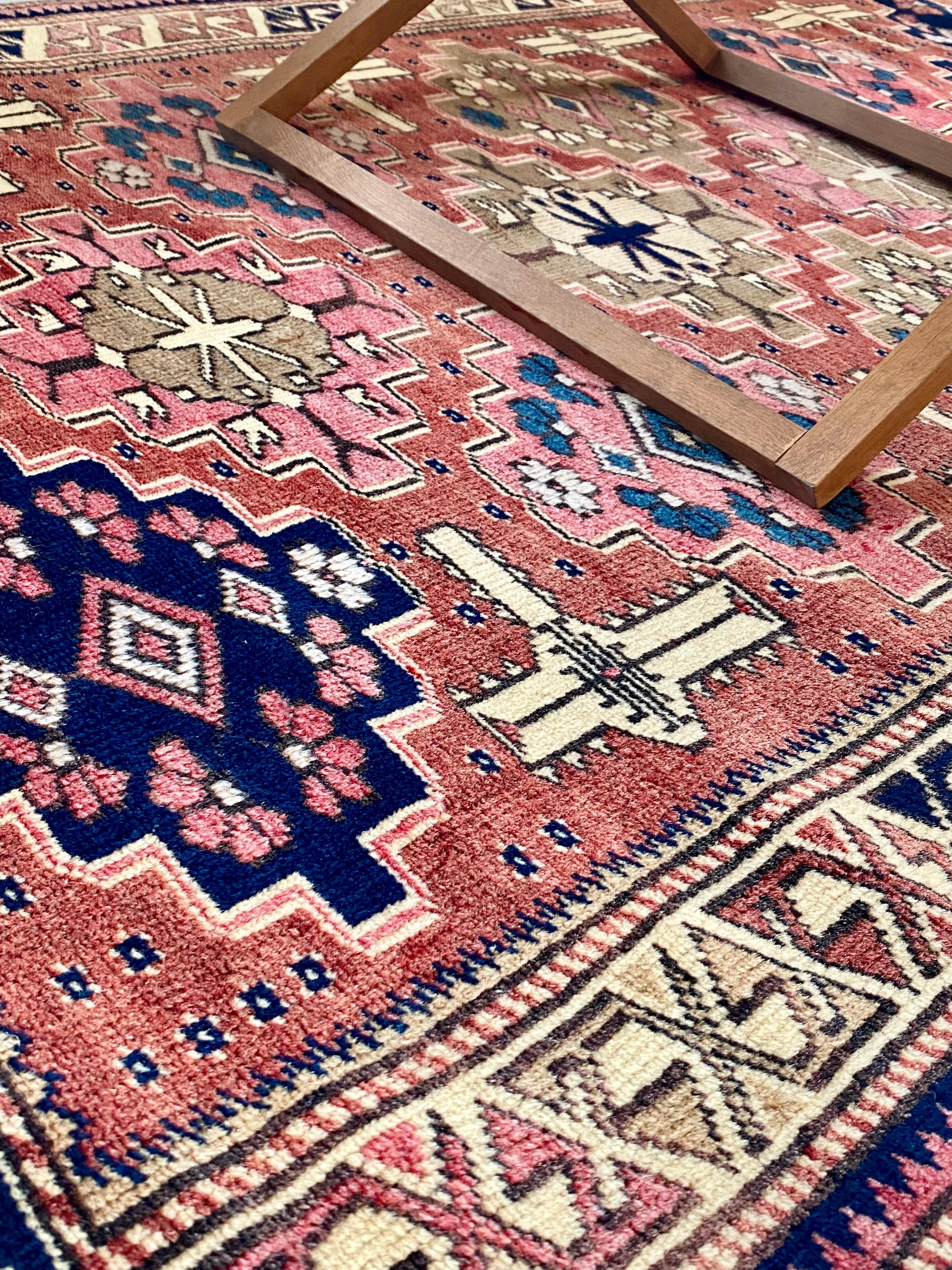 Kazakh Sirvan Hand-Woven Carpet