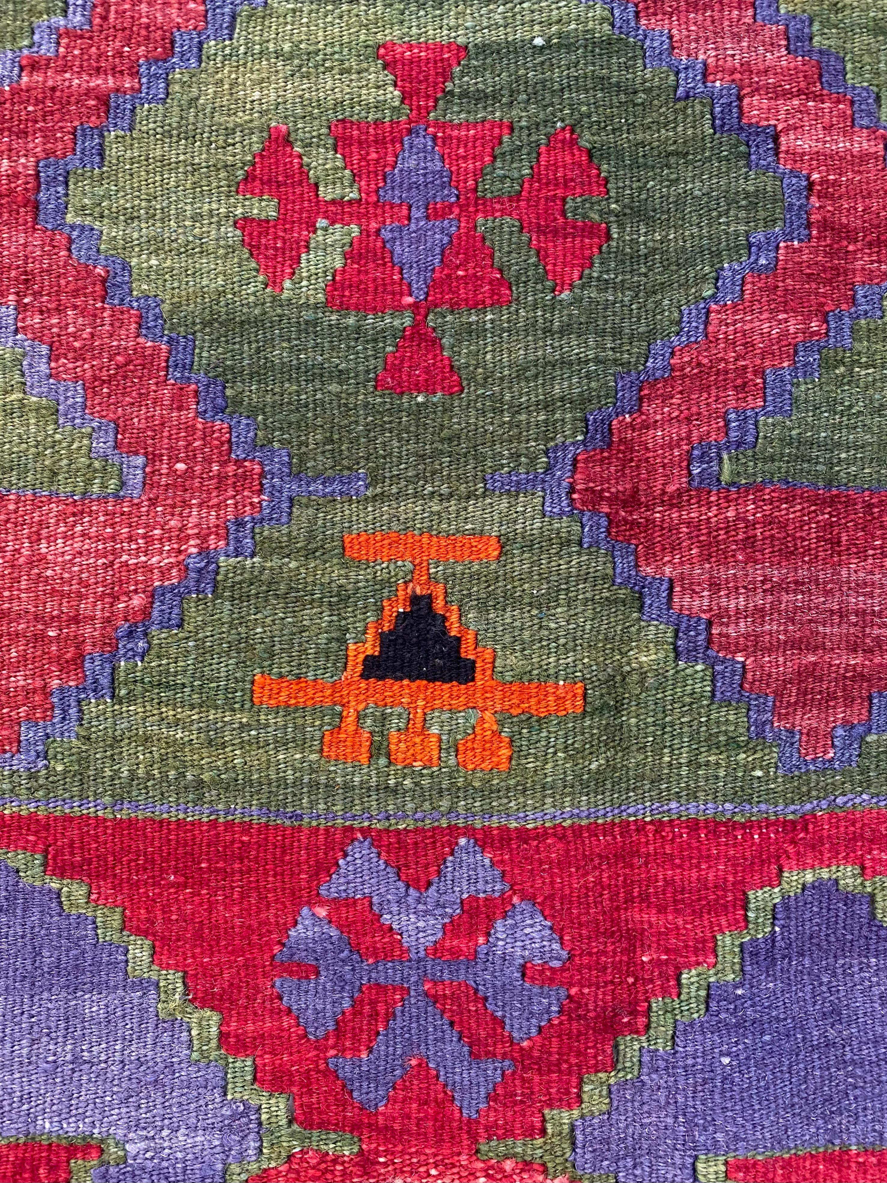 Handwoven Vintage Emirdag Kilim 2