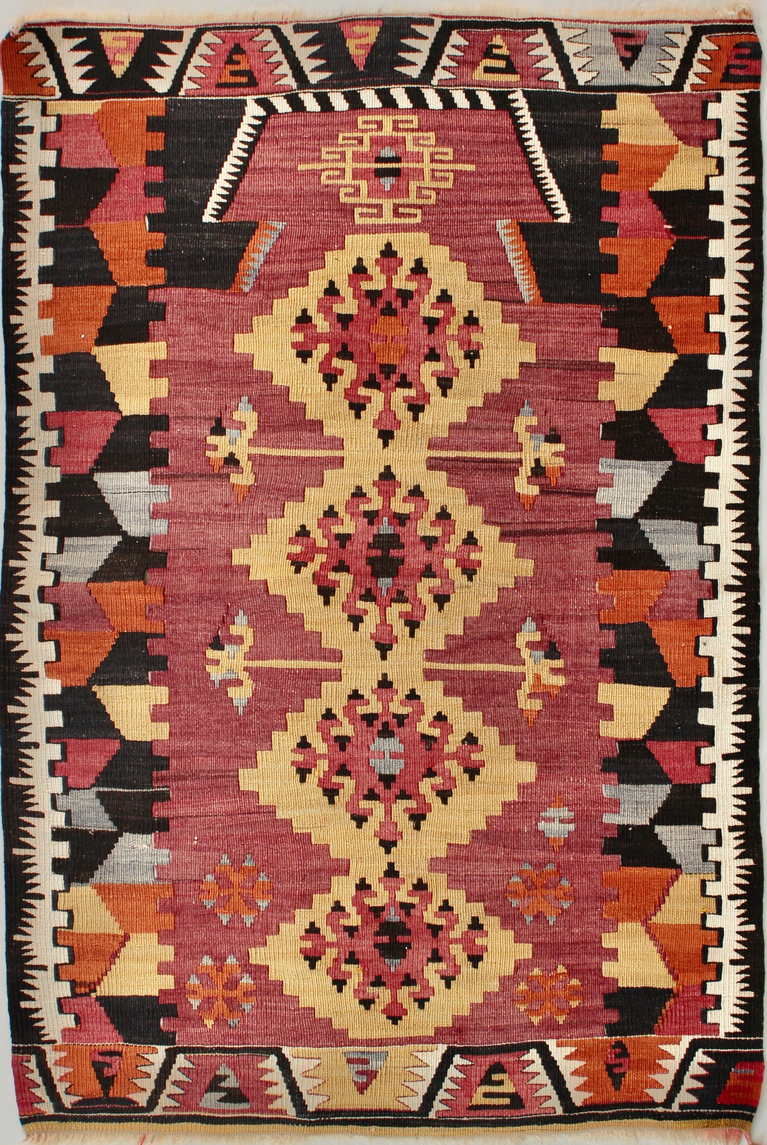 Hand Woven Kazakh Rug