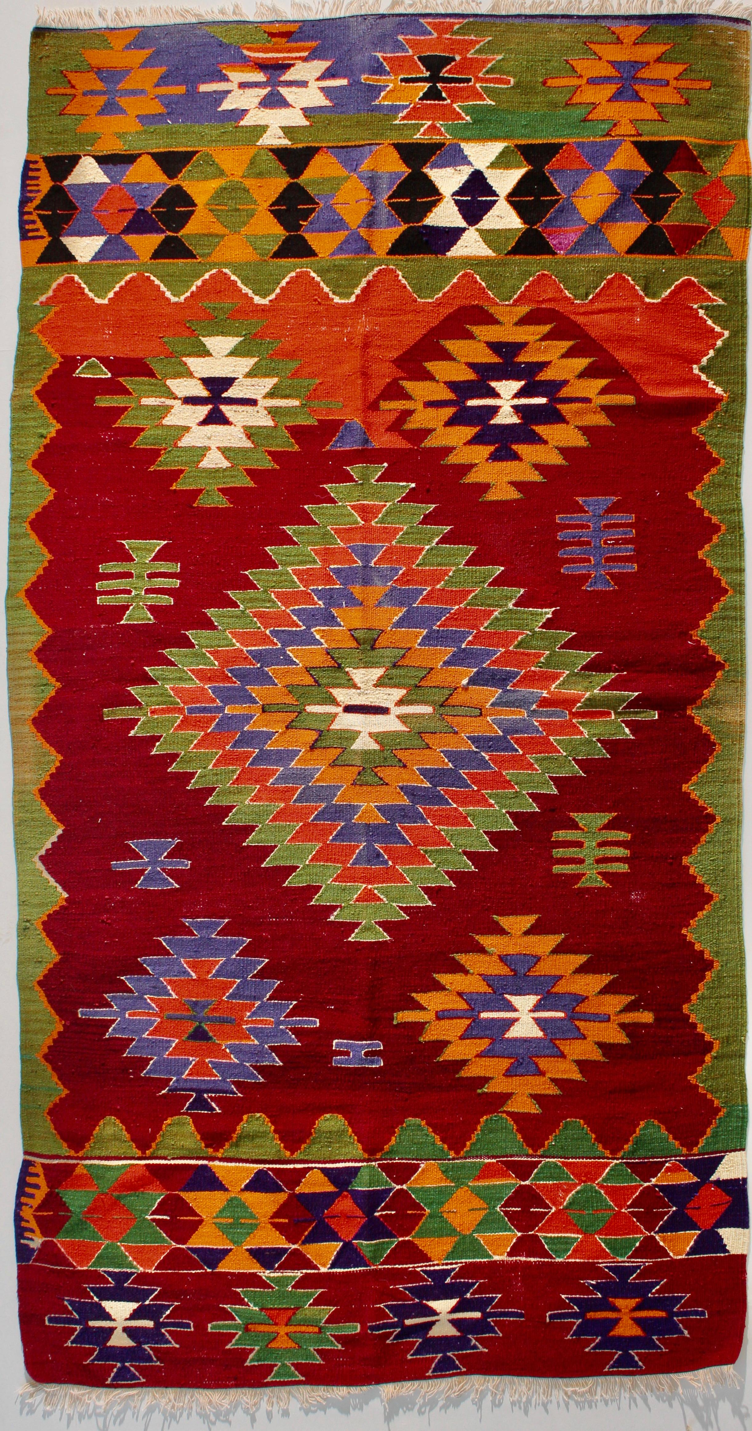 West Anatolia Denizli Cal Rug 