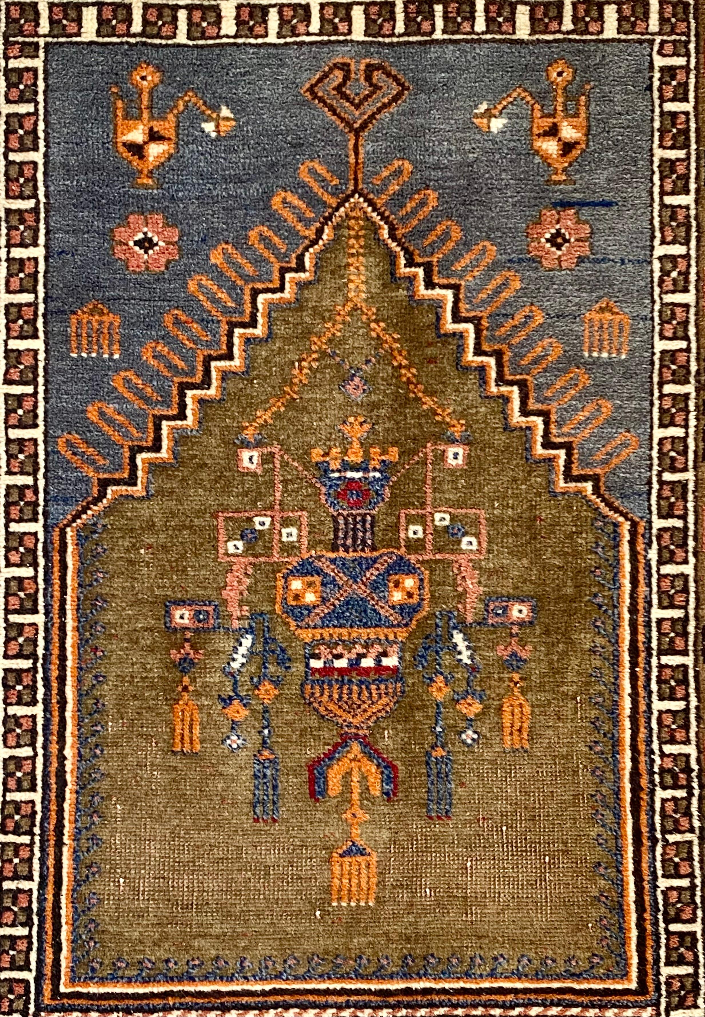 Central Anatolia Konya Ladik Hand-Woven Carpet