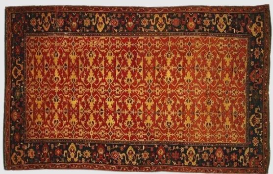 16th Century Ottoman Lotto Butler Carpet . Philadelphia Museum of Art