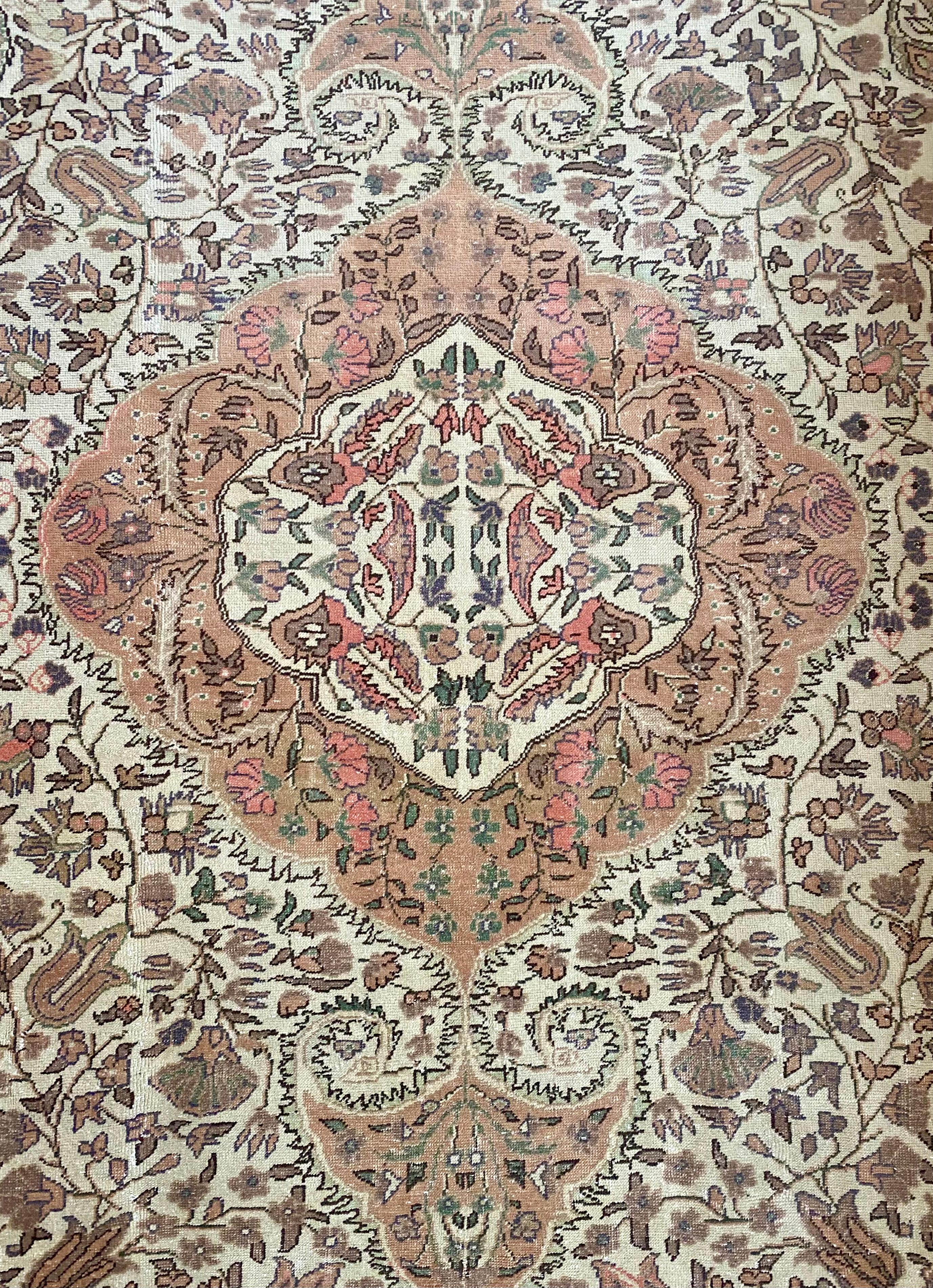  Kayseri Bunyan Vintage Hand Woven Carpet