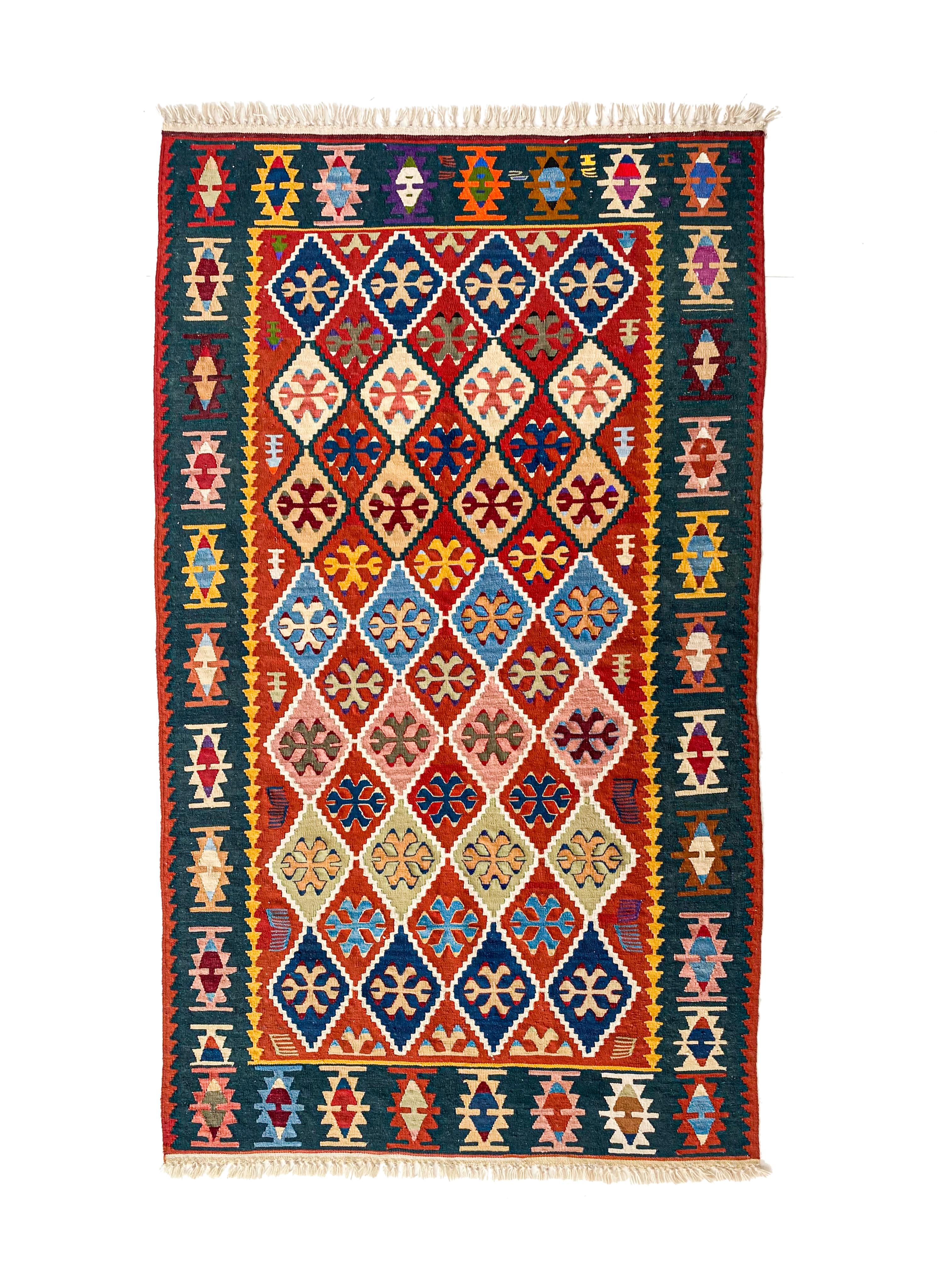 Kayseri  El Dokuma Kurt Ağızı Kilim