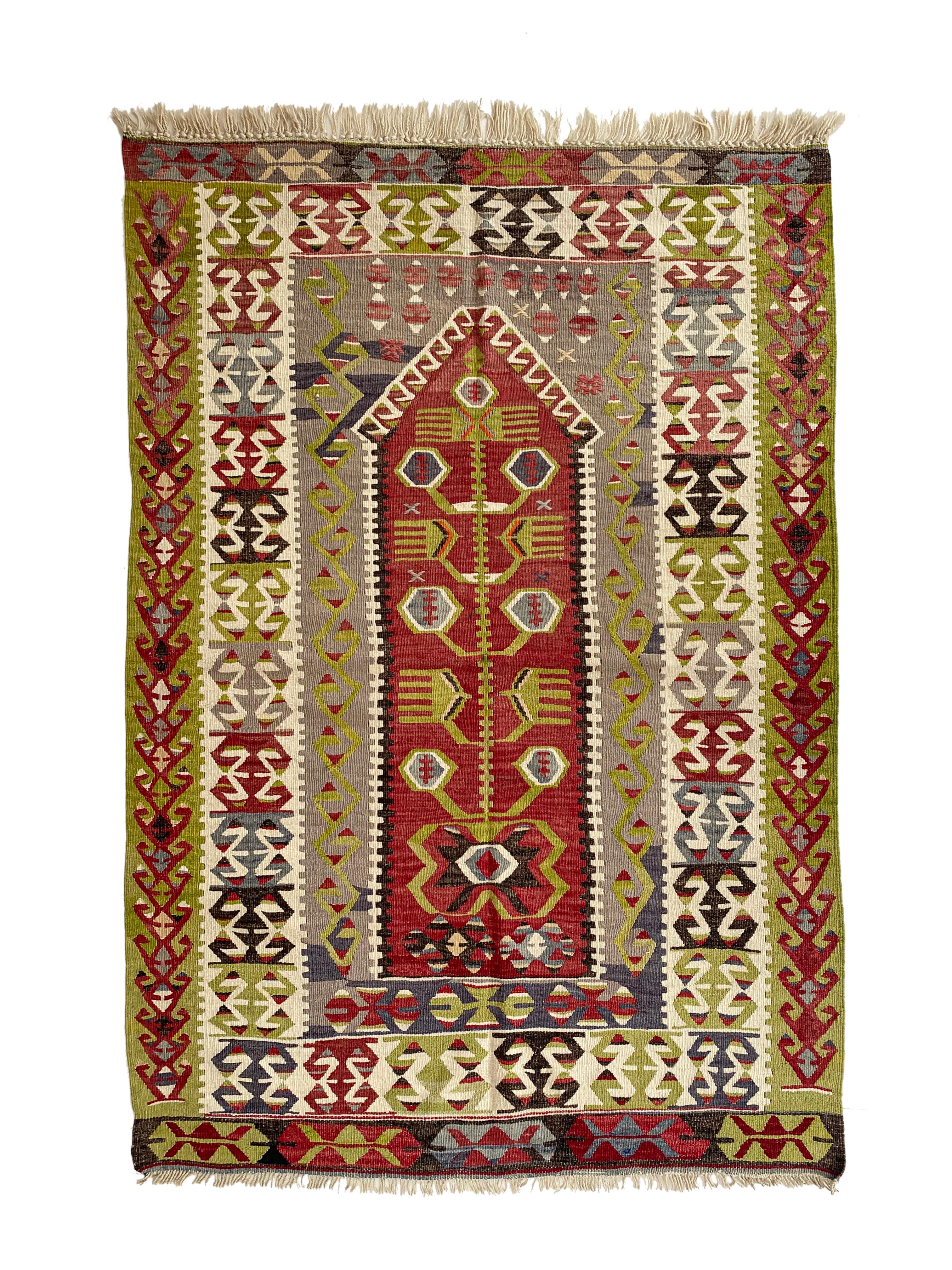 Oushak Esme Green Tree of Life Rug