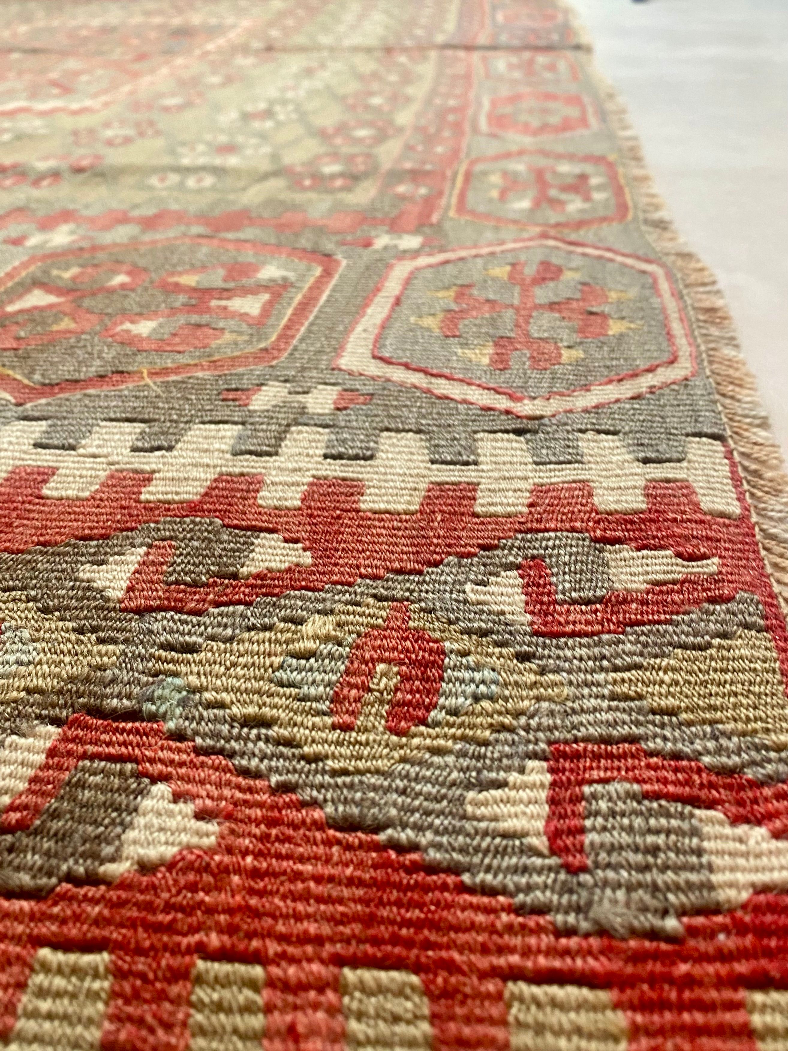 Antique Handwoven Kayseri Chest Rug