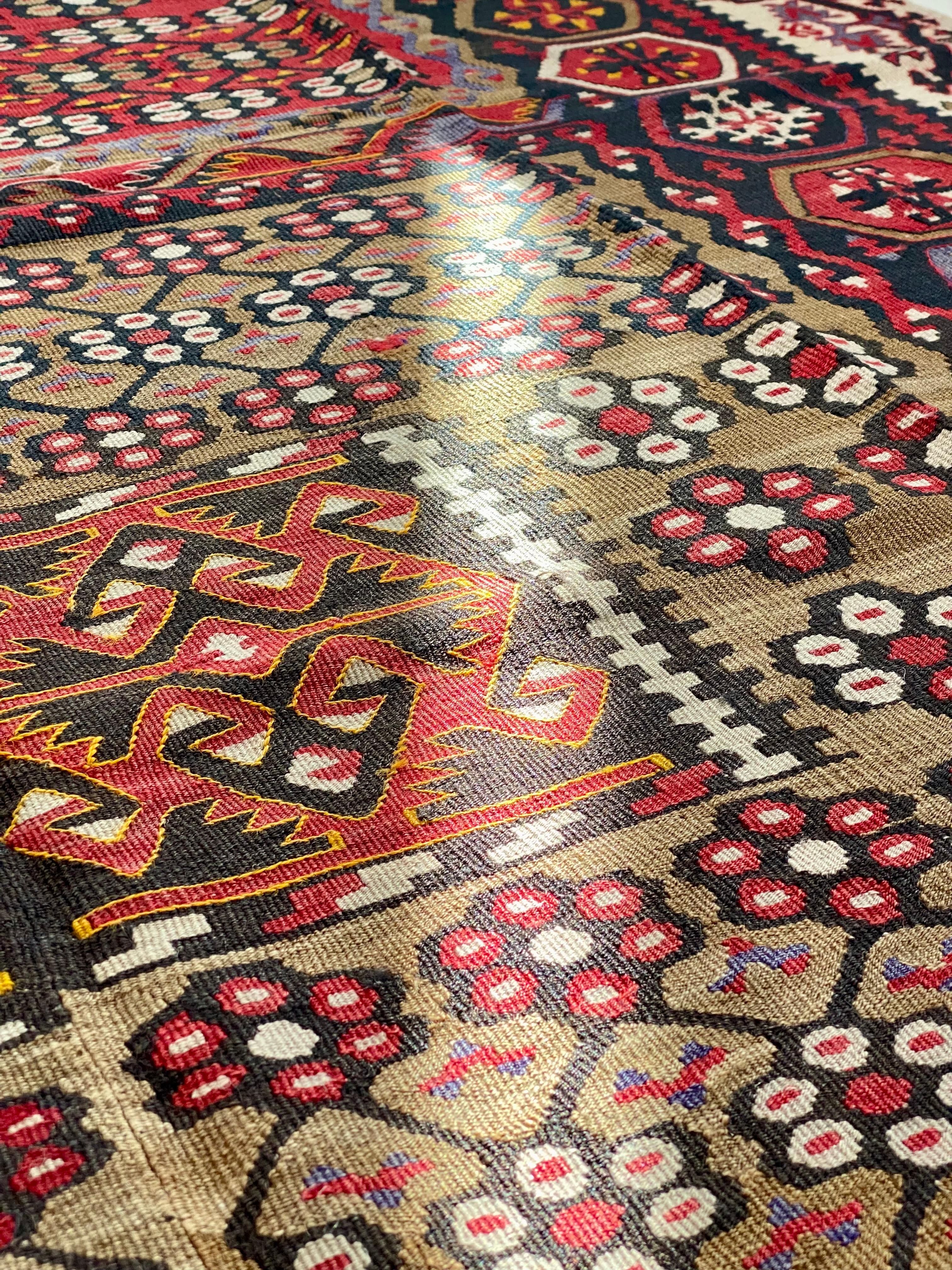 Antique Handwoven Kayseri Rug