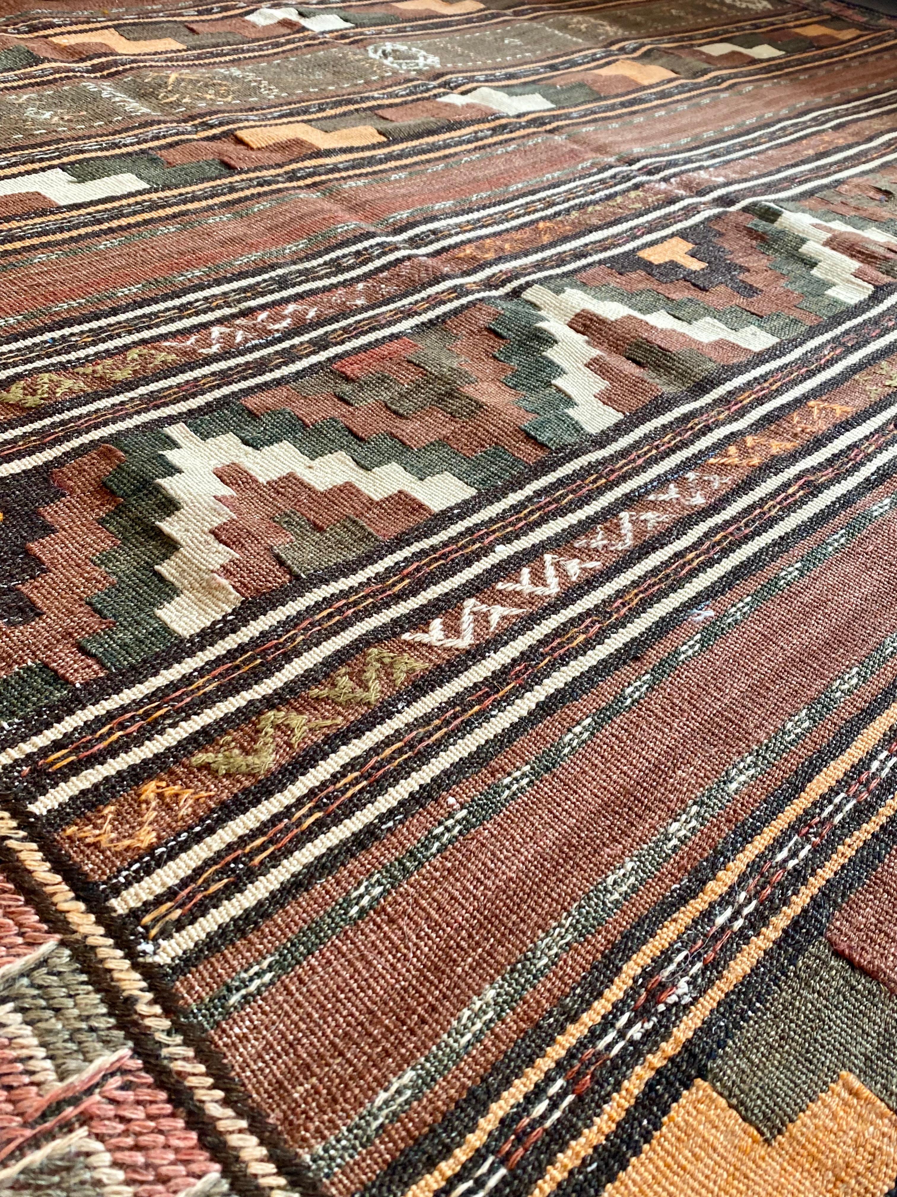 Hand Woven Central Asian Kazakh Rug