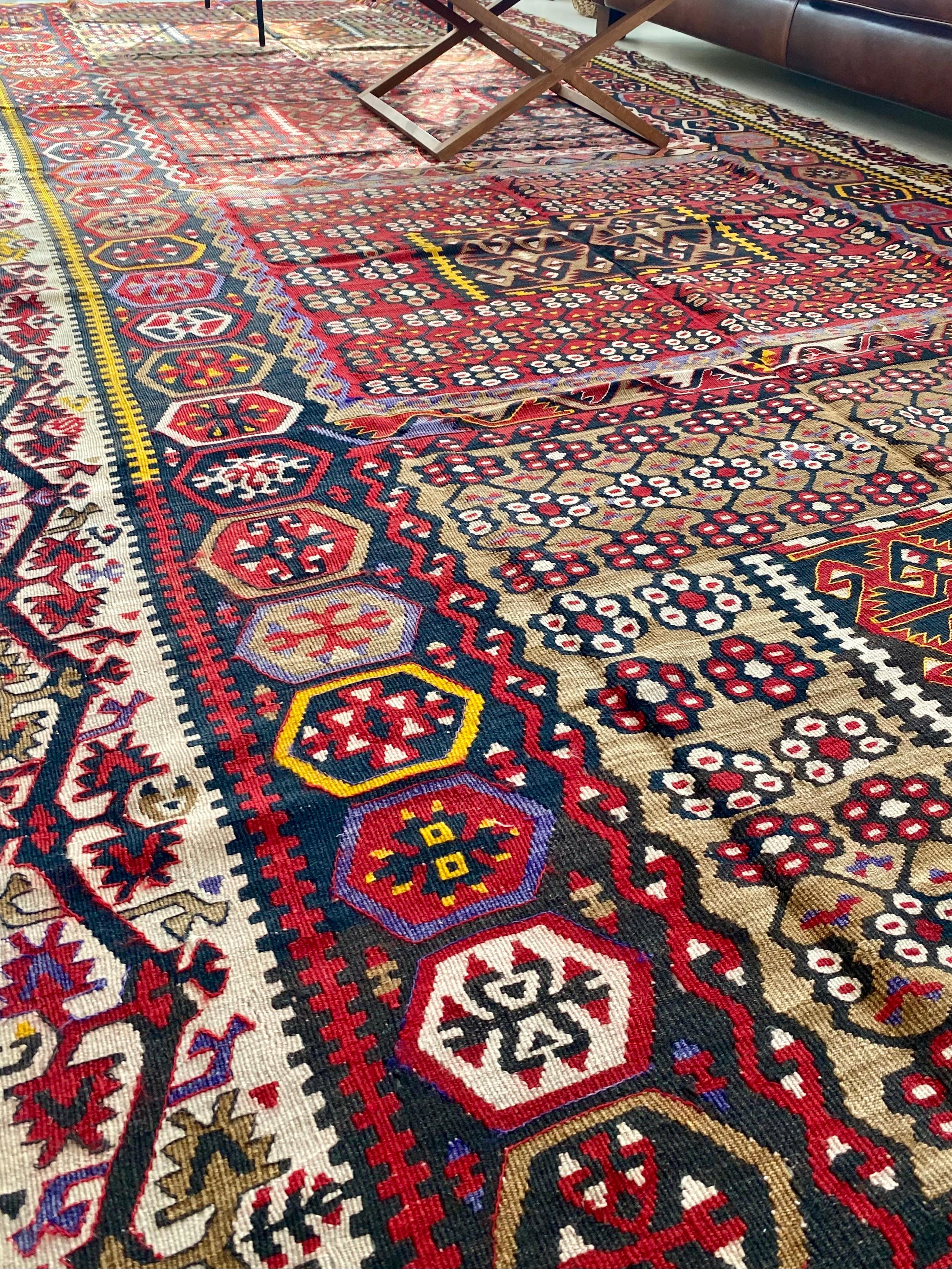 Antique Handwoven Kayseri Rug