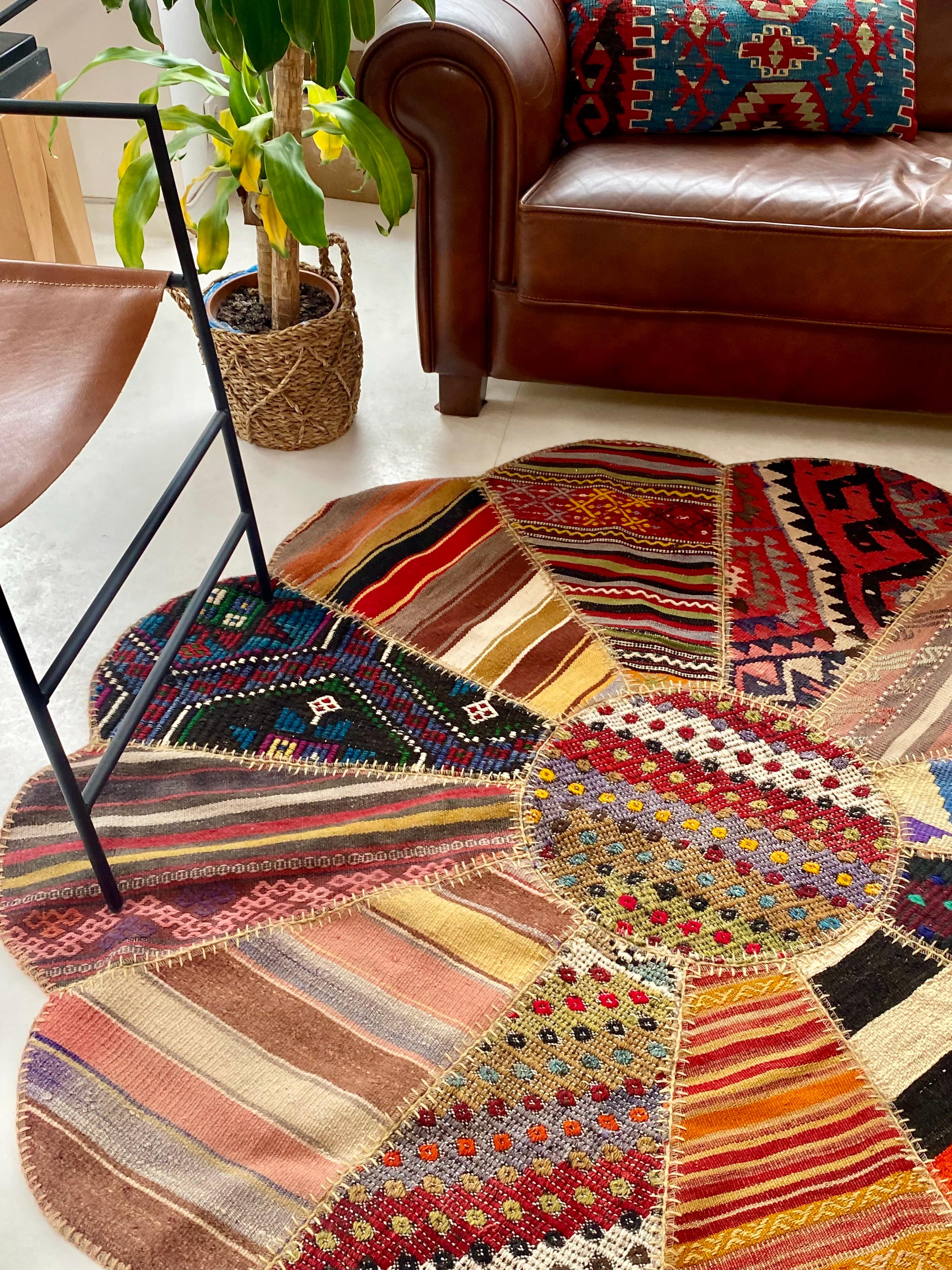 Aegean Patchwork Hand Woven Rug