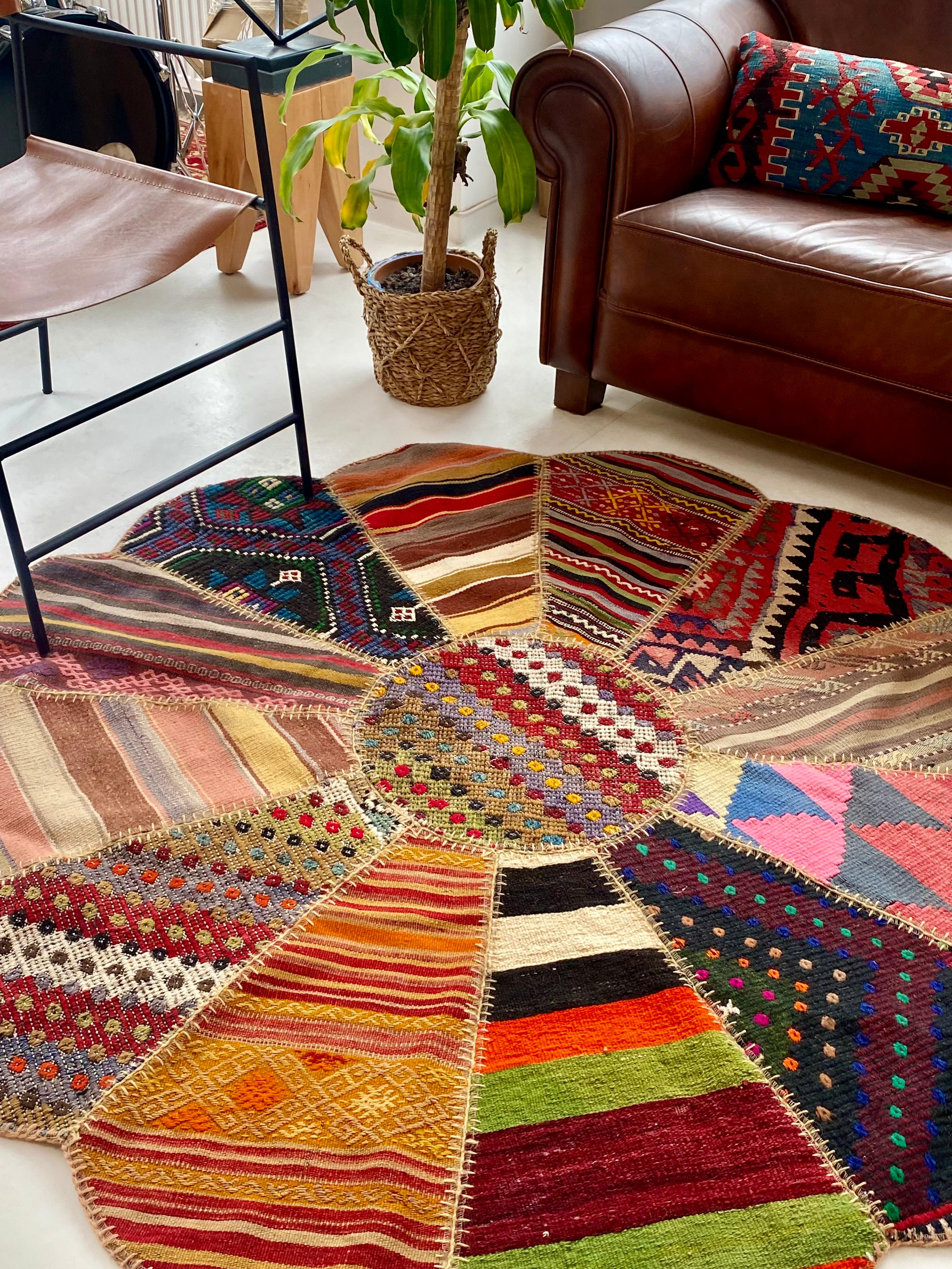 Aegean Patchwork Hand Woven Rug