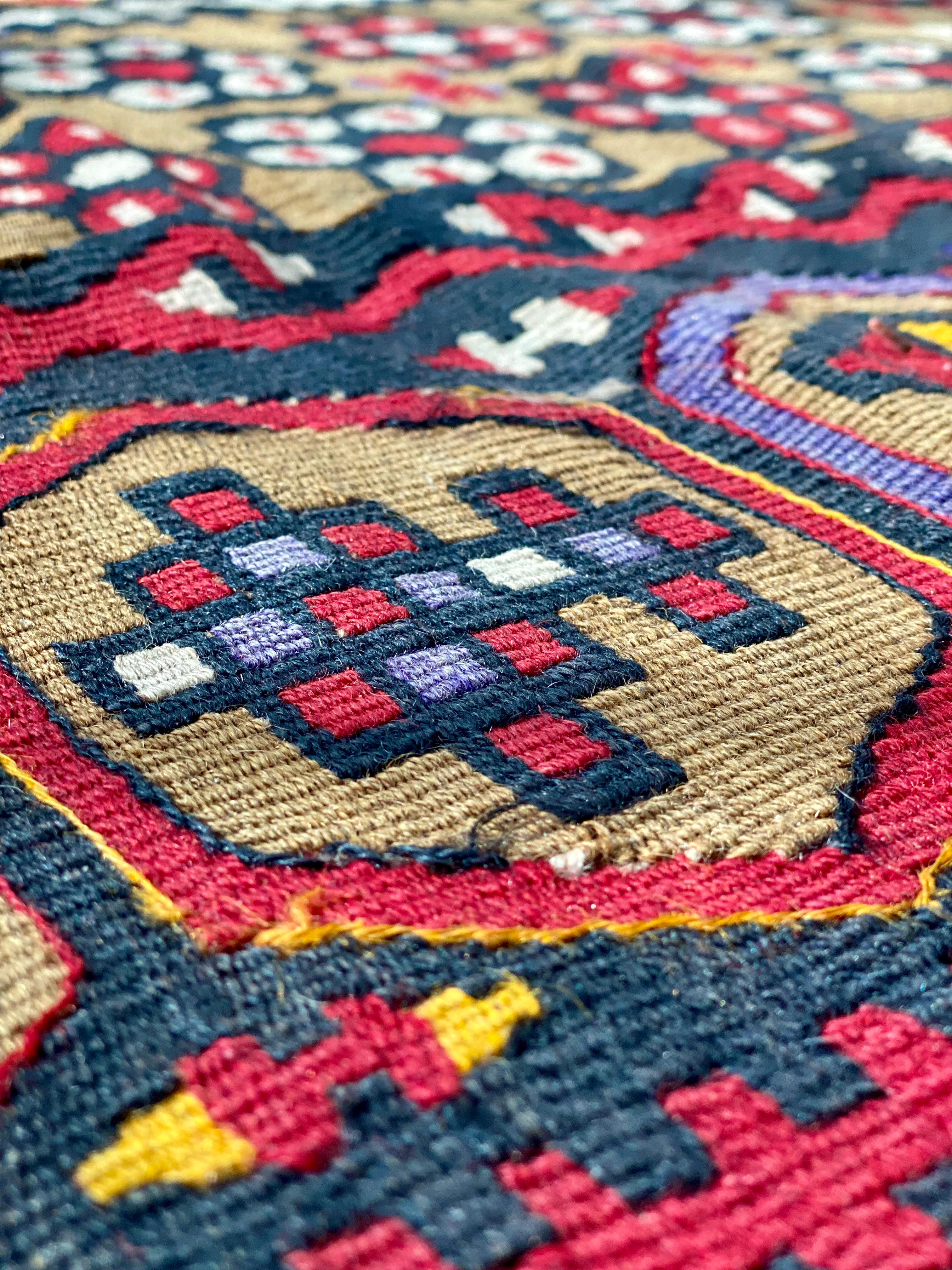 Antique Handwoven Kayseri Rug