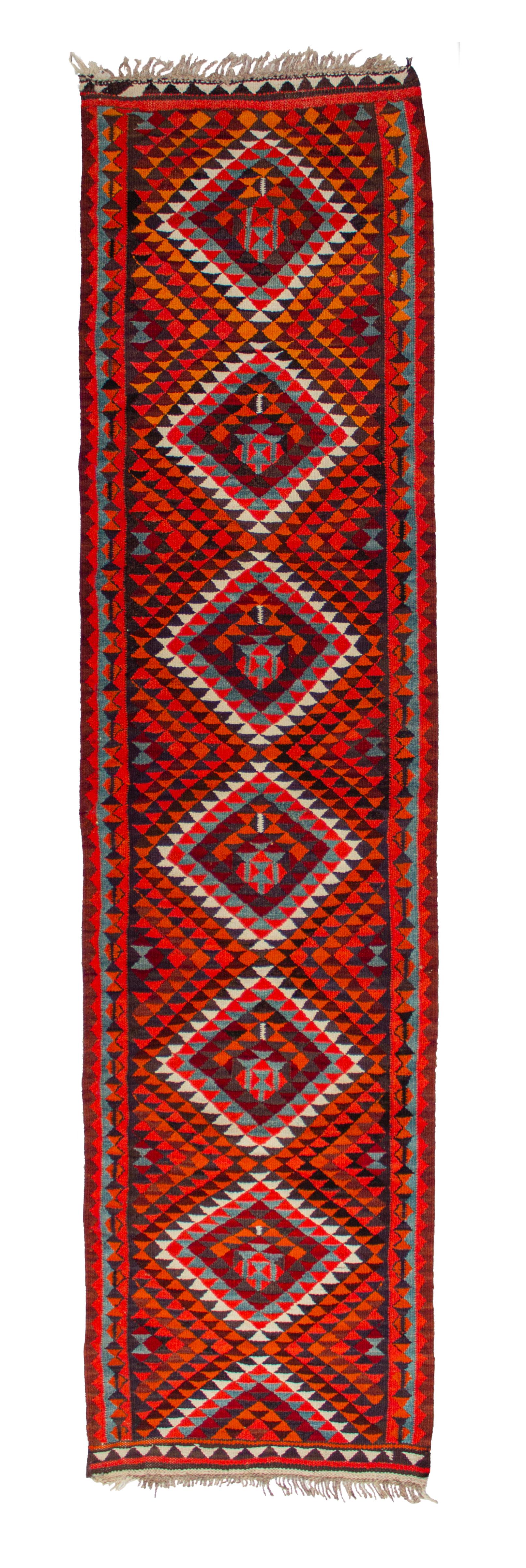 Handwoven Kars Kilim Runner