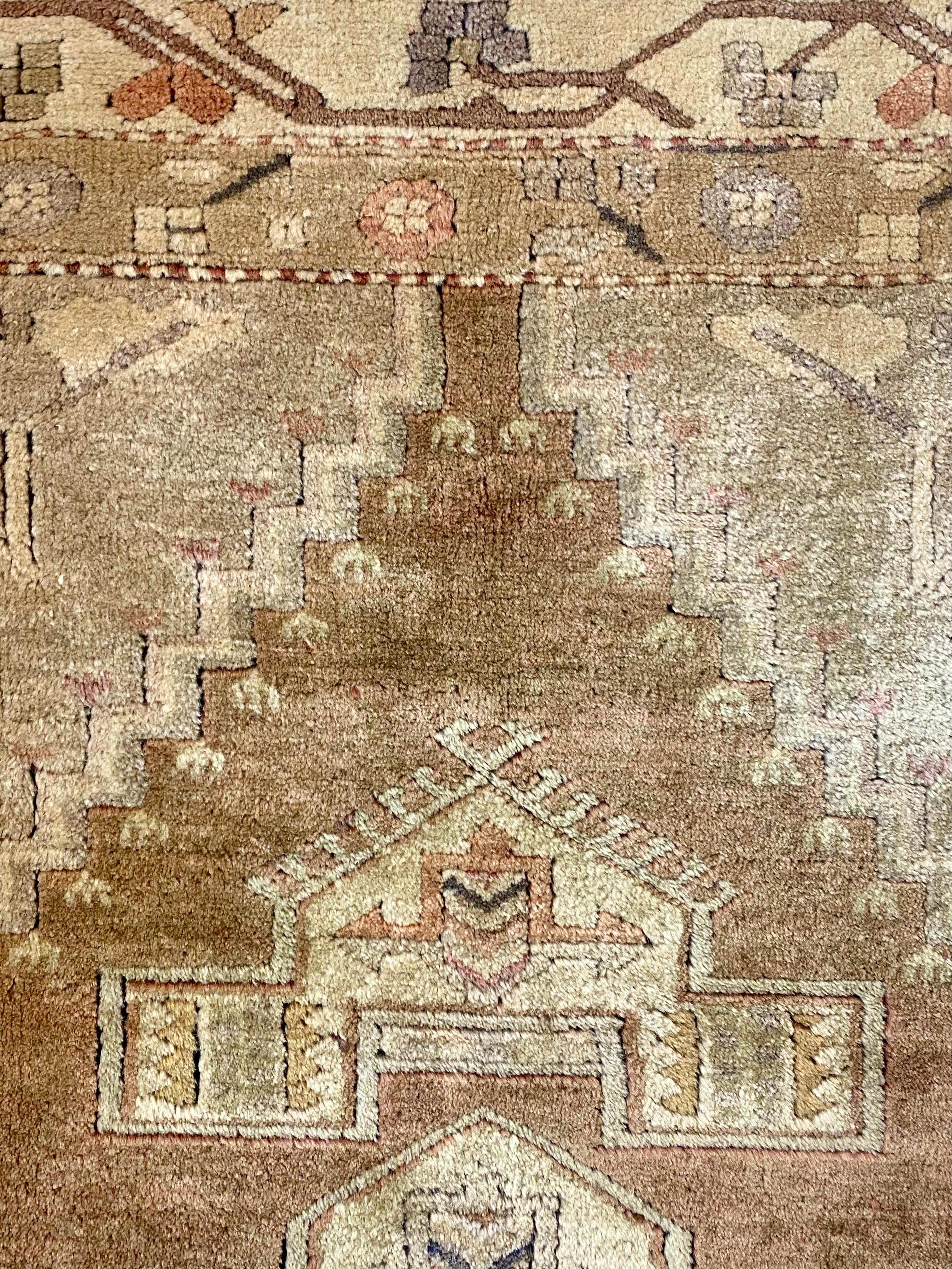 West Anatolia Milas Double Mihrab Pastel  Carpet