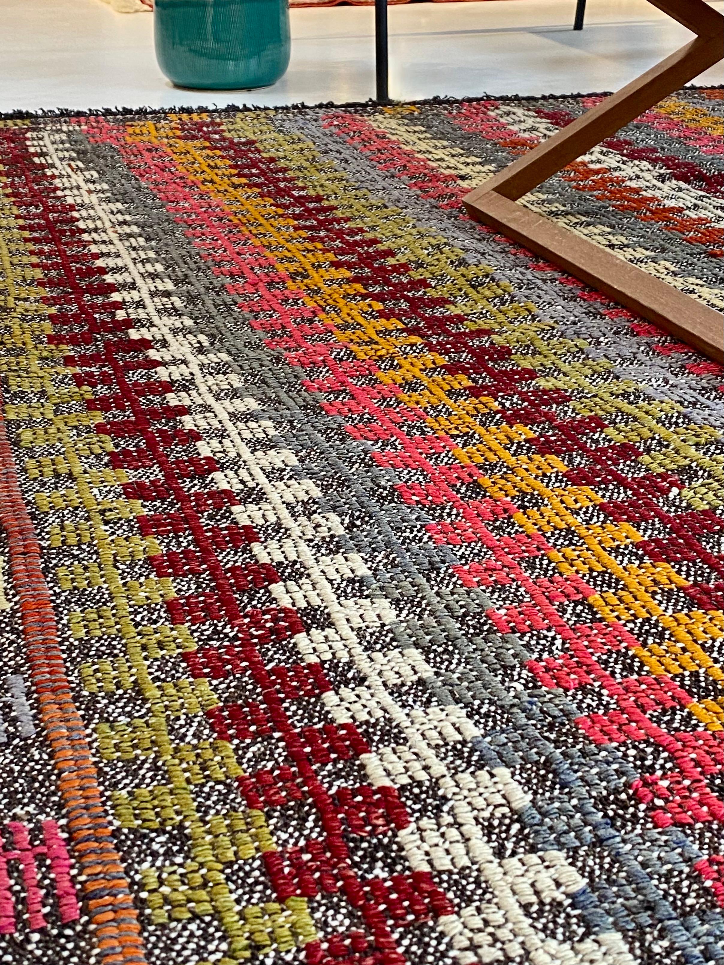 Manisa Hand Woven Hemp Cicim Rug