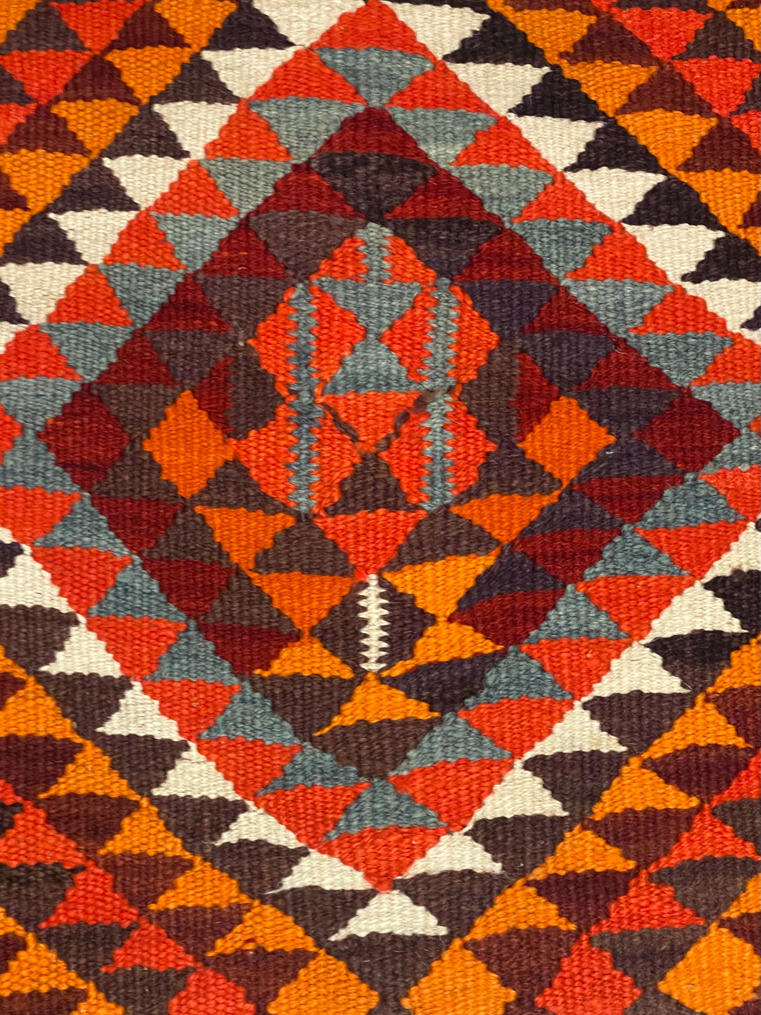 Handwoven Kars Kilim Runner