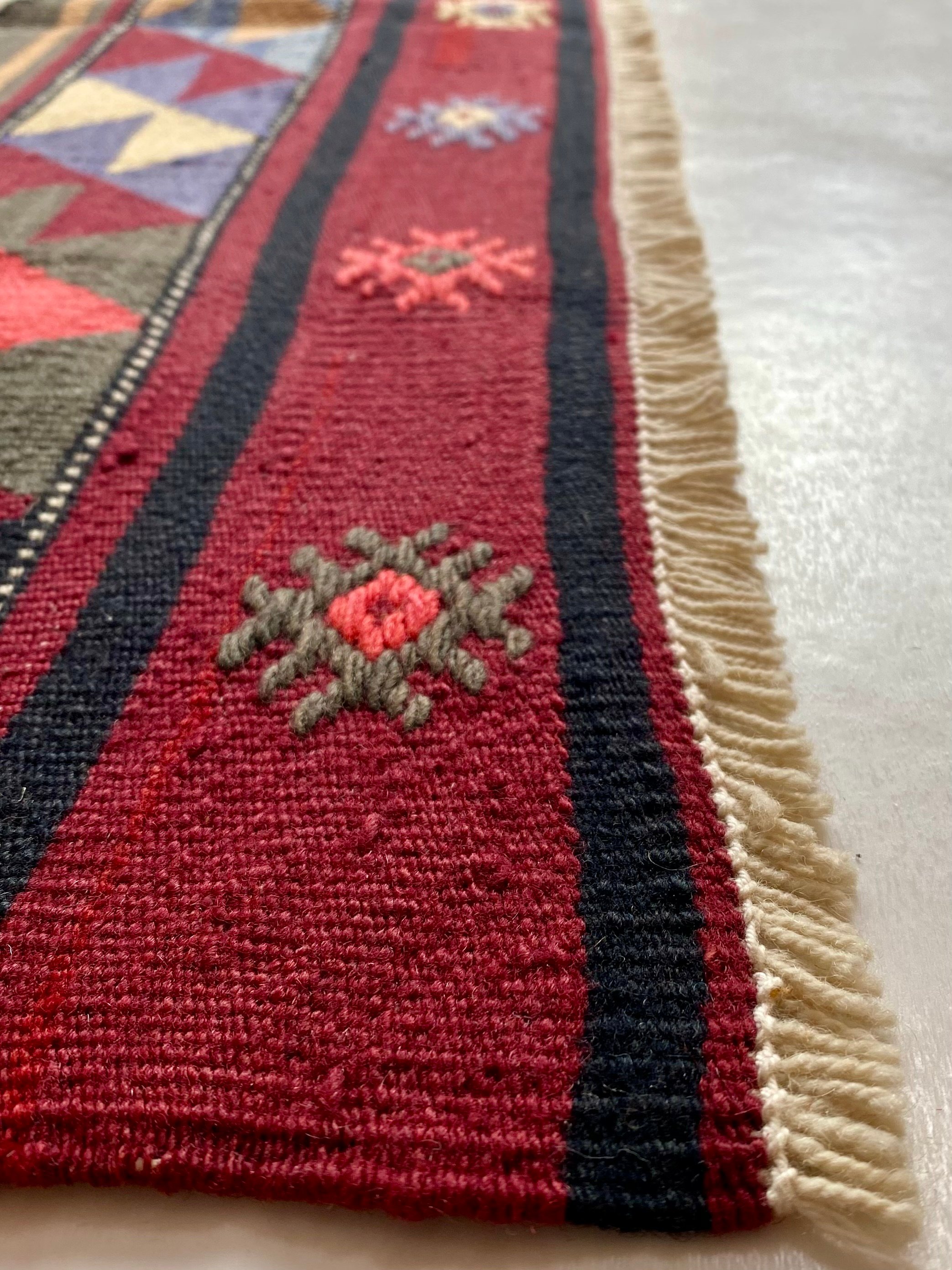 Balikesir Karakechili Black Bordered Rug