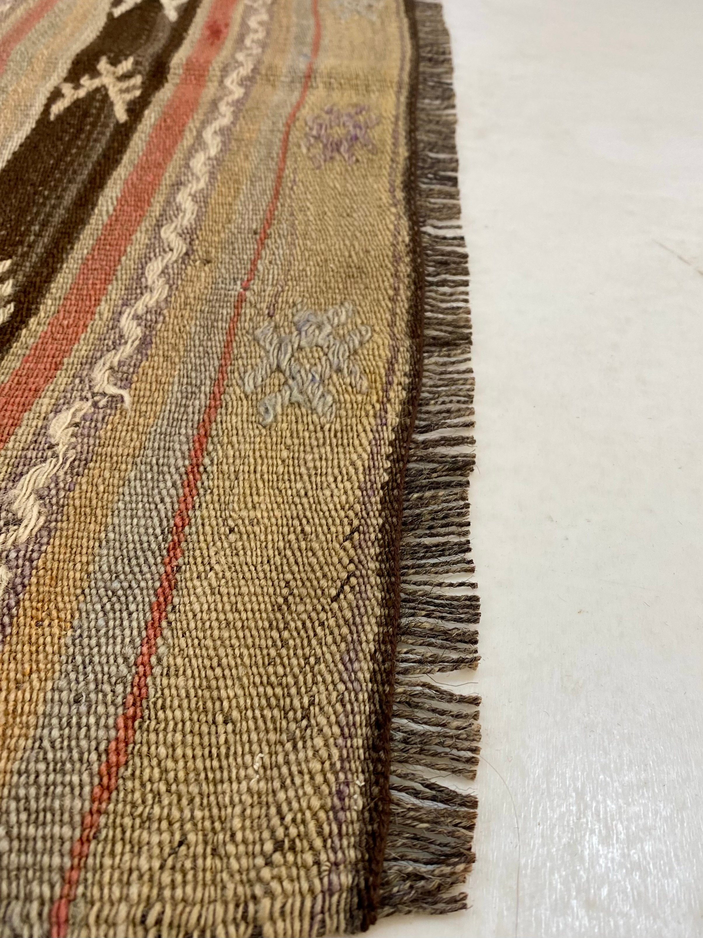 Handwoven Vintage Balikesir Pastel Kilim