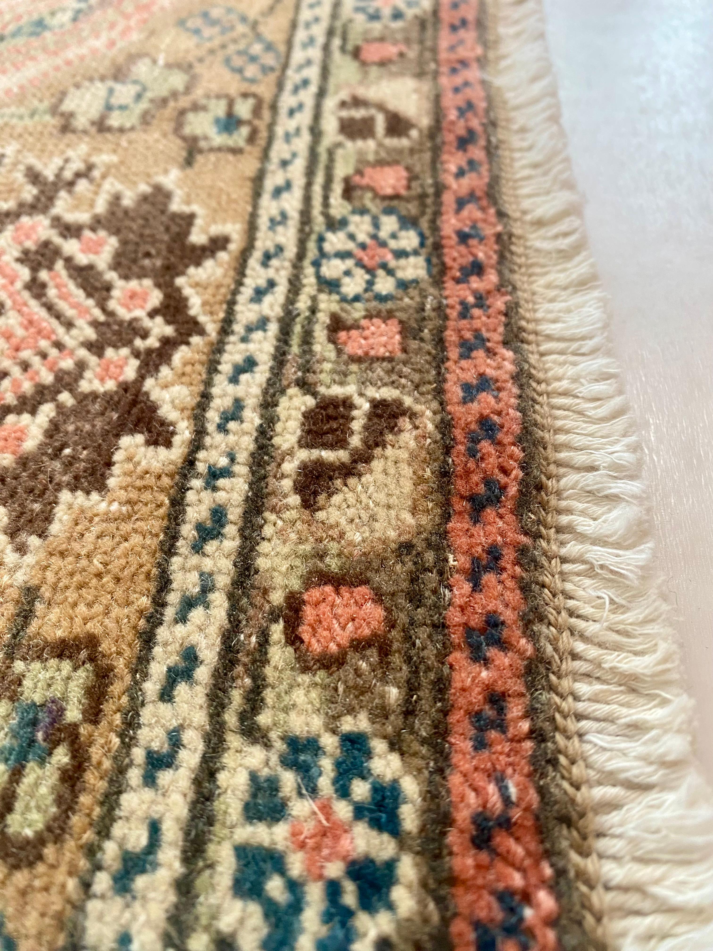  Kayseri Bunyan Vintage Hand Woven Carpet