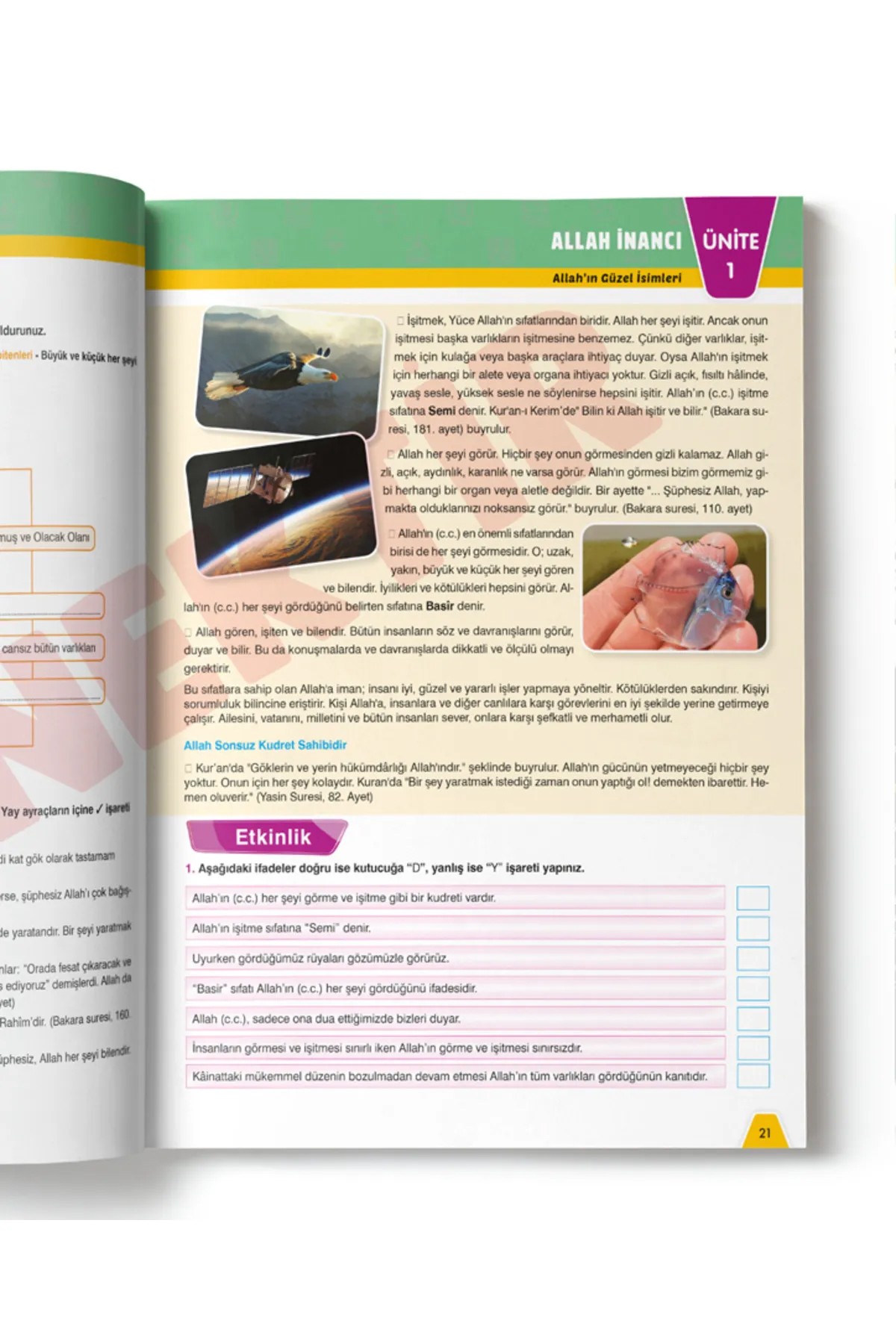 5.sınıf DİN KÜLTÜRÜ VE AHLAK BİLGİSİ Etkileşimli Defter