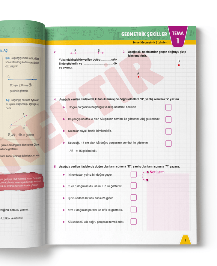 5.sınıf MATEMATİK Etkileşimli Defter