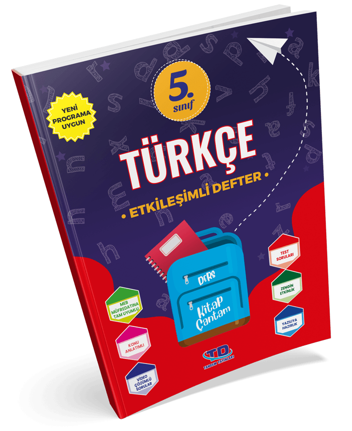 5.sınıf TÜRKÇE Etkileşimli Defter