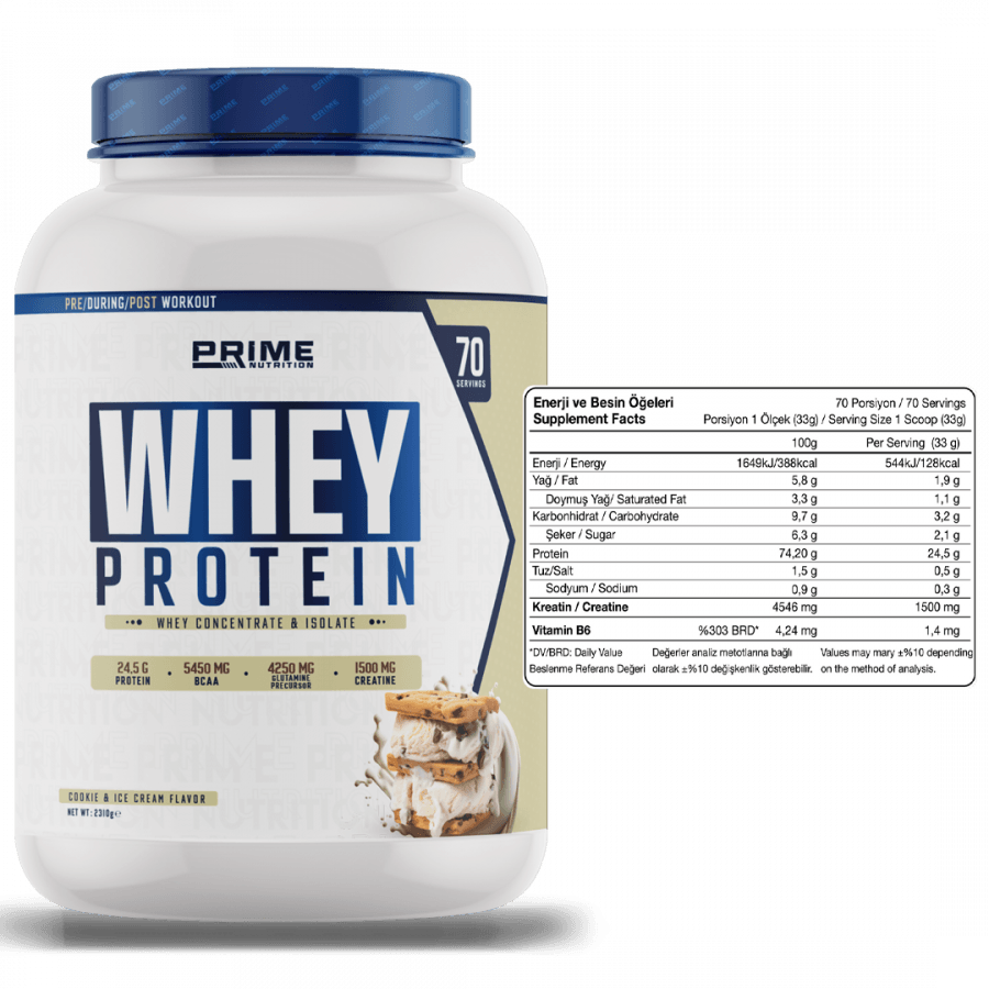 Prime Nutrition Whey Protein 2310 gram Cookie & Ice Cream