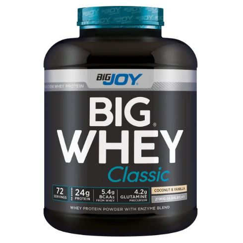 Bigjoy Sports BIGWHEY Whey Protein Classic Hindistan Cevizi & Vanilya 2196g 72 Servis