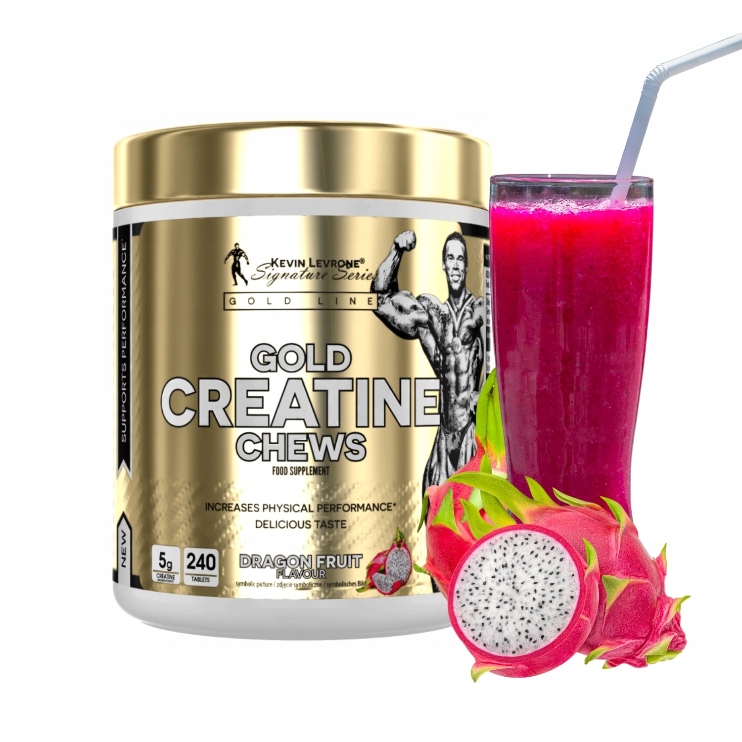 Kevin Levrone Gold Creatine Chews Blue Rasberry 120 Tablet
