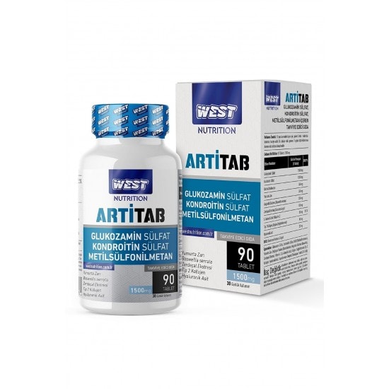 Artitab Glukozamin Sülfat - Kondroitin Sülfat - MSM - Hyaluronik Asit - Tip 2 Kollajen 90 Tablet