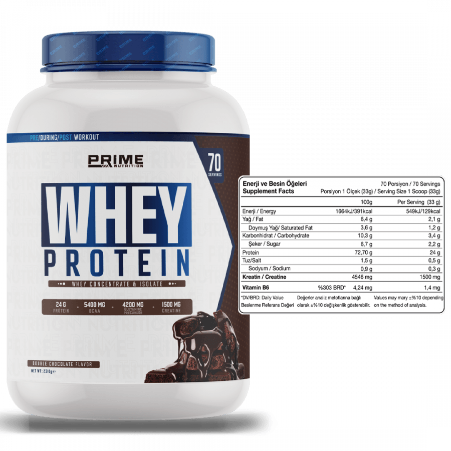Prime Nutrition Whey Protein 2310 gram Double Chocolate