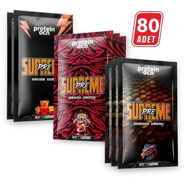 Protein Ocn Pre-Workout Supreme Karma Kutu 10 Kutu (80 Servis)