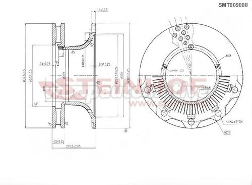 SMT009008 TIR UYUMLU DİSK (0308834100)-(0308834130)-(0308834137)
