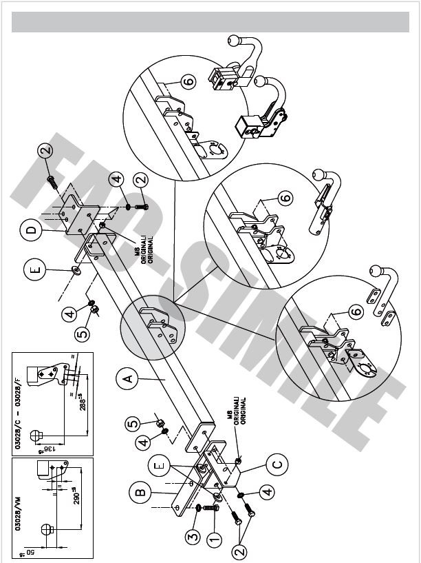 03028VM LAND ROVER, RANGE ROVER EVOQUE [2011-2018] UYUMLU GİZLİ SÖKÜLEBİLİR CEKİ DEMİRİ