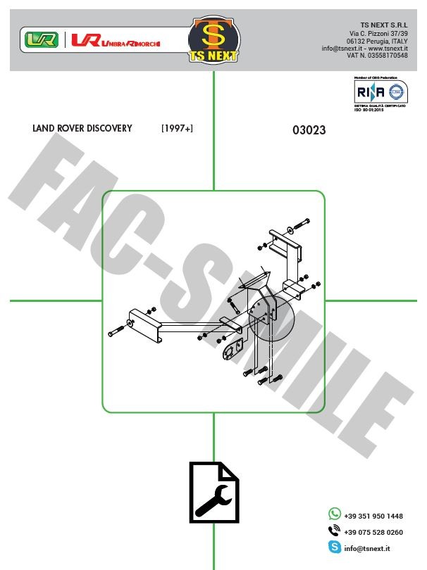 03023 LAND ROVER DISCOVERY [1997+] UYUMLU CEKİ DEMİRİ