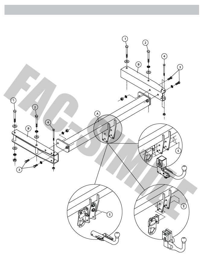 02028 AUDİ A4/AUDİ A4 AVANT/AUDİ A5/AUDİ A5 SPORTBACK 2007-2016 UYUMLU CEKİ DEMİRİ