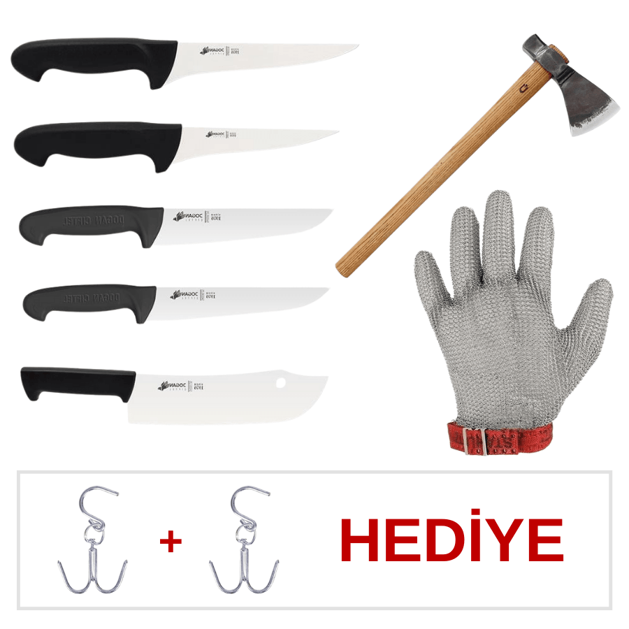 Profesyonel Kurban Seti – 7 Parça + Kanca Hediyeli