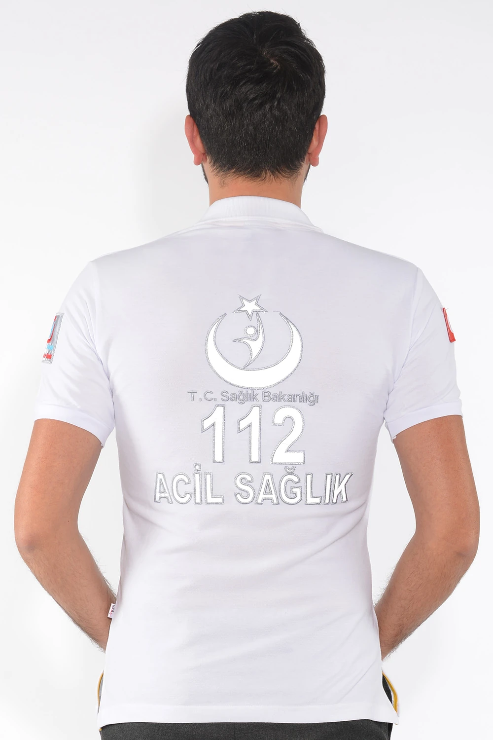 112 Acil Paramedik Polo Tshirt Beyaz