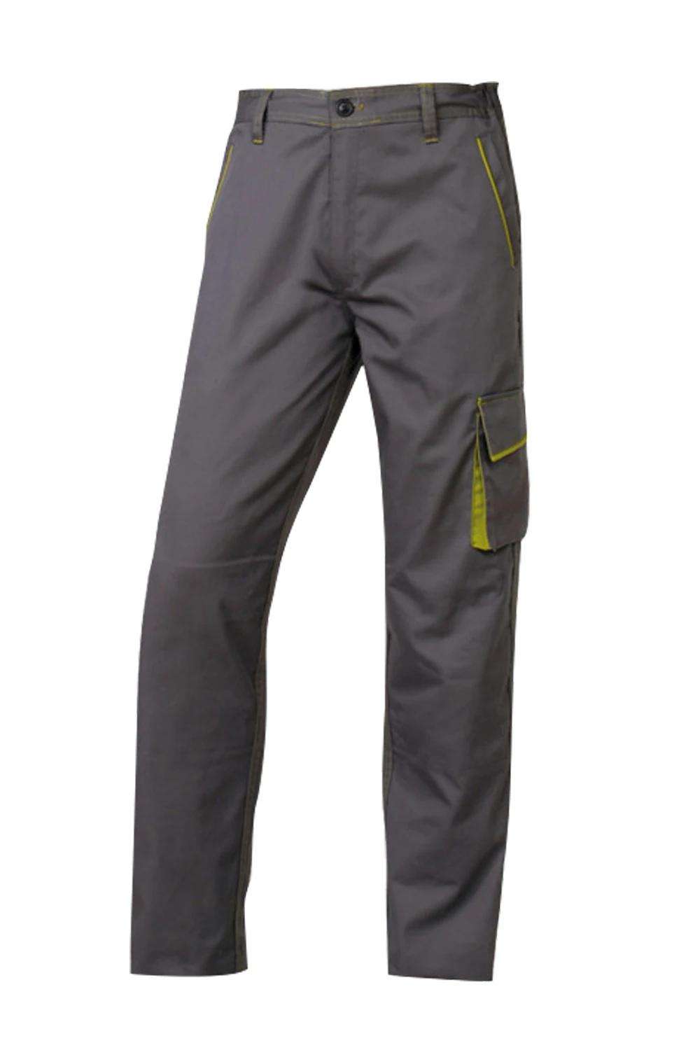 Harman Karışım Sarı Biyeli İş Pantolonu Gri