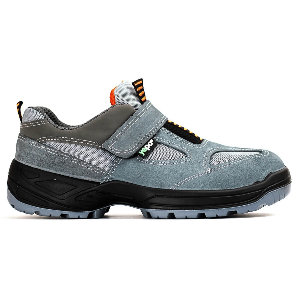Yepa 116 S1 Gri Süet Cırtlı Çelik Burun İş Ayakkabısı