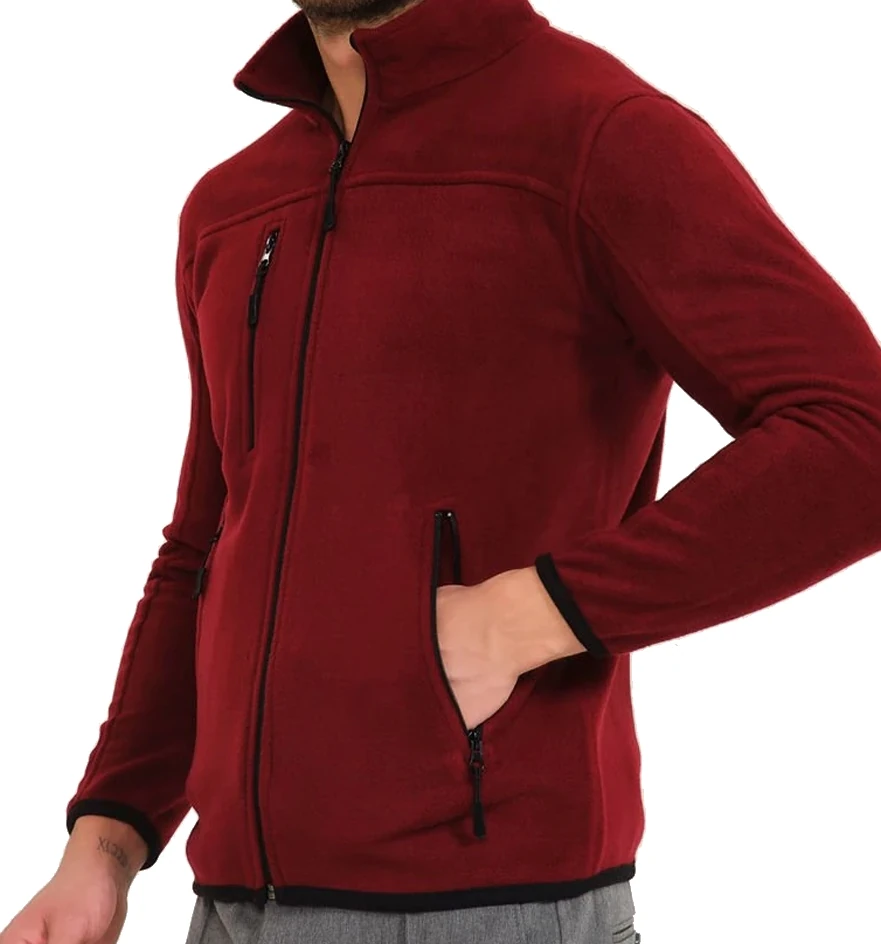 3 Cep Fermuarlı Polar Hırka